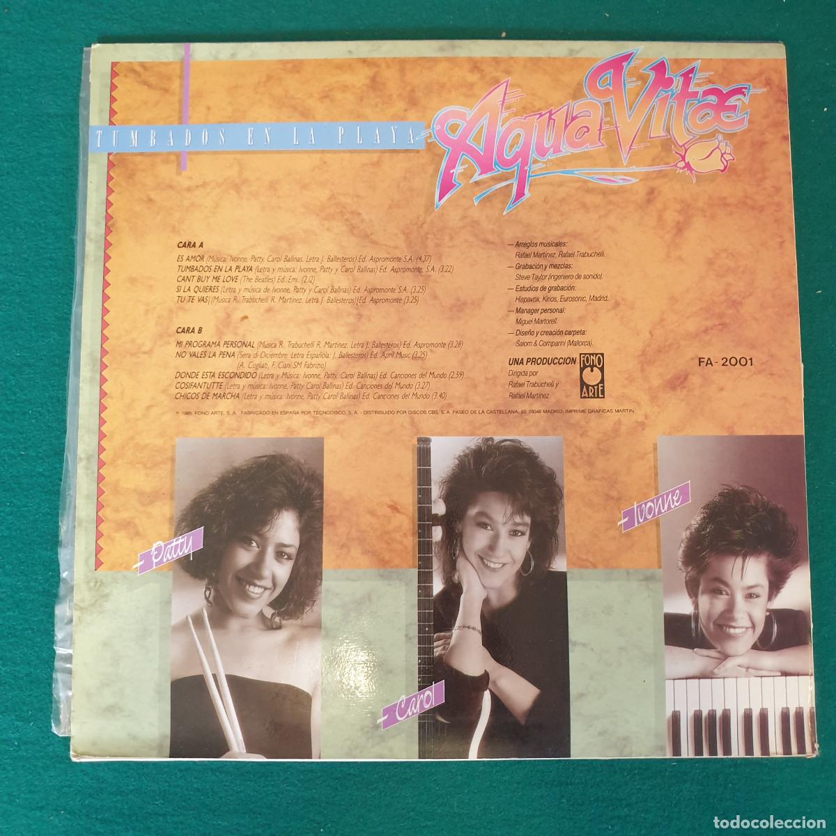 Discos de vinilo: Aquavitae &ndash; Tumbados En La Playa - Foto 2