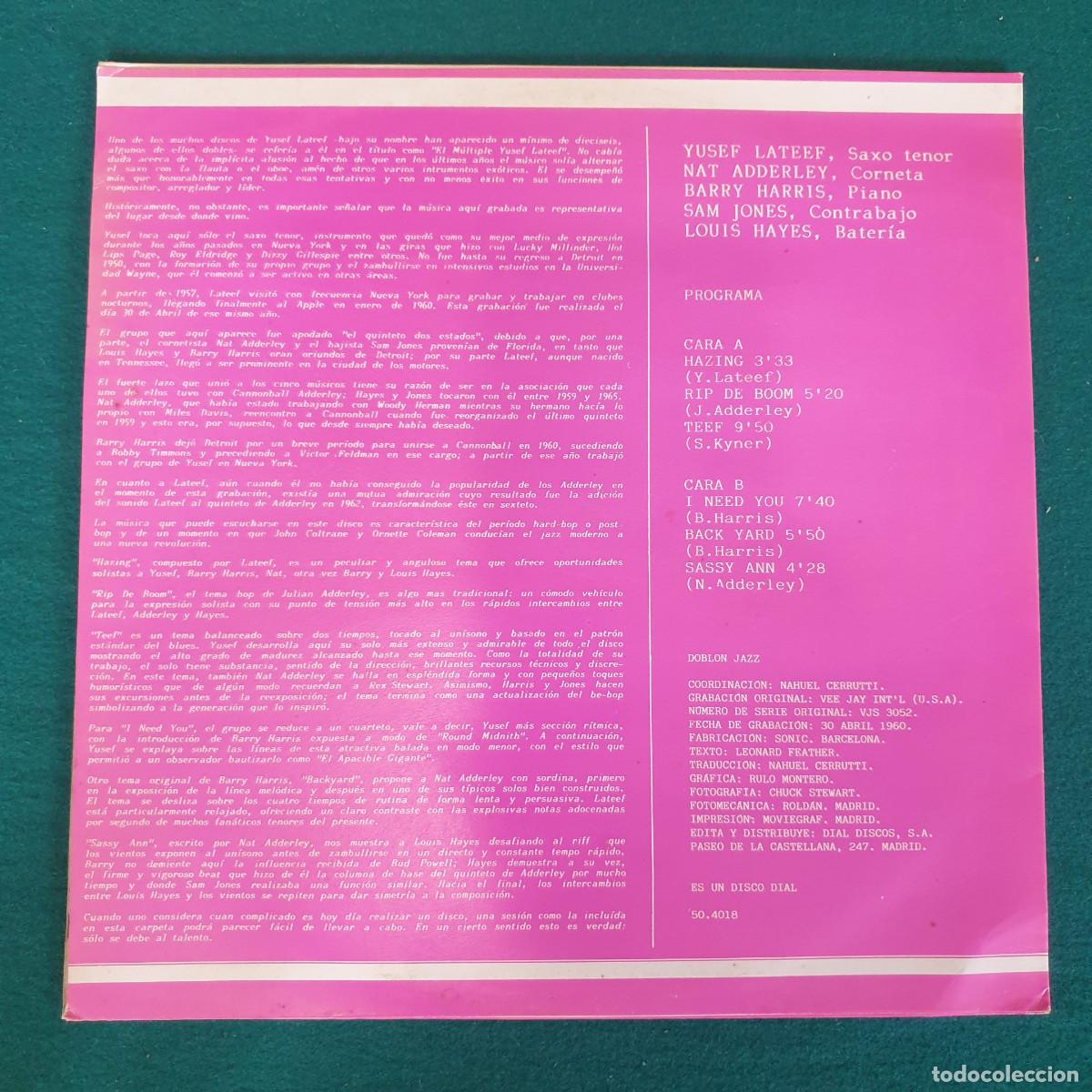 Discos de vinilo: Yusef Lateef &ndash; Contemplation - Foto 2