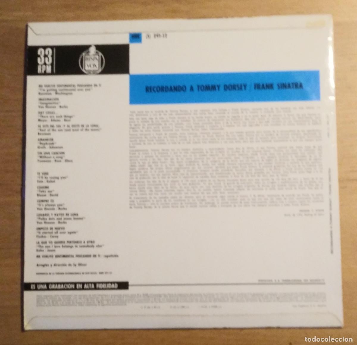 Discos de vinilo: FRANK SINATRA : &rdquo;I REMEMBER TOMMY&rdquo; LP VINILO - JAZZ - Foto 2