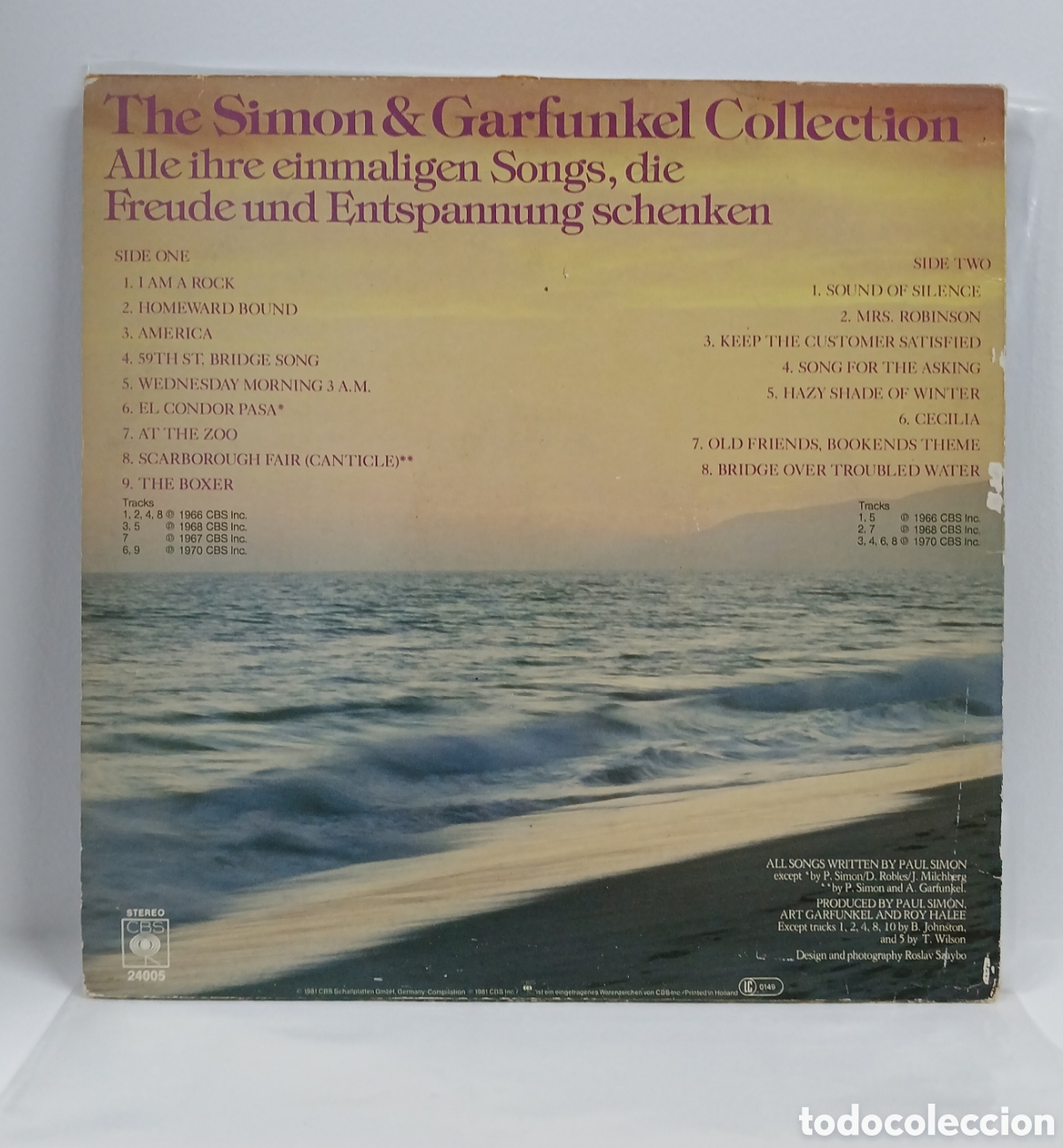 Discos de vinilo: SIMON & GARFUNKEL COLLECTION LP. COMP. HOLLAND. 1981 (VG++) - Foto 2