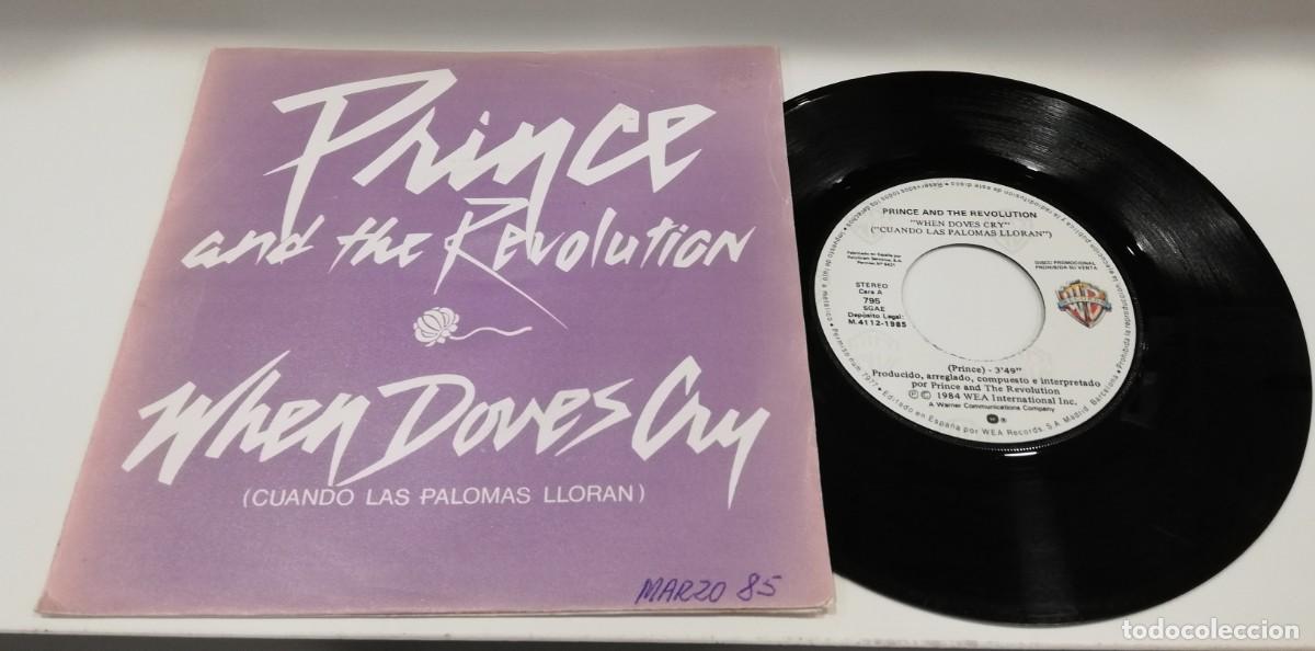 Discos de vinilo: MOST-PRINCE AND THE RVOLUTION WHEN DOVES CRY 7&rdquo; PROMO - Foto 1