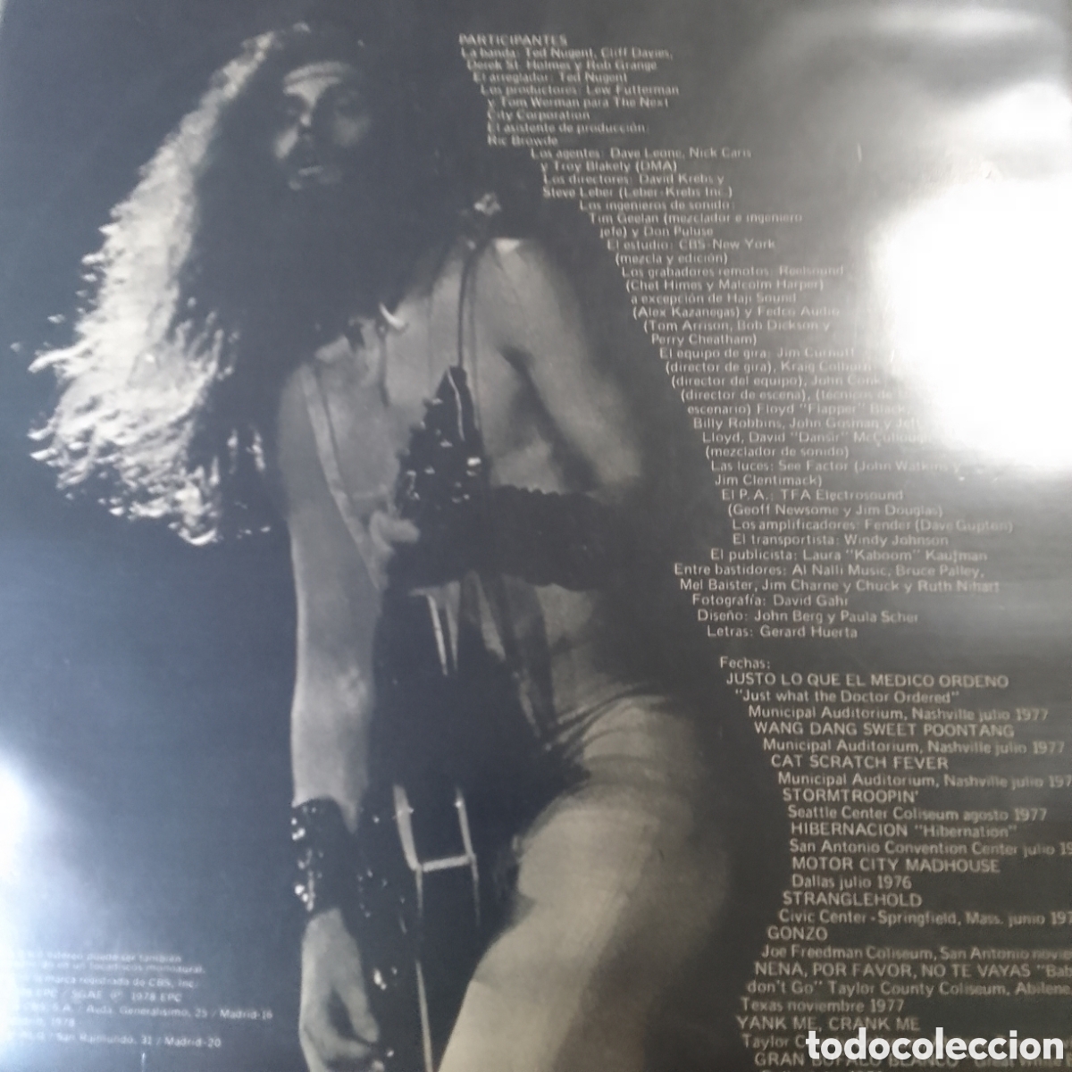 Discos de vinilo: TED NUGENT DOUBLE LIVE GONZO DOBLE LP - Foto 2
