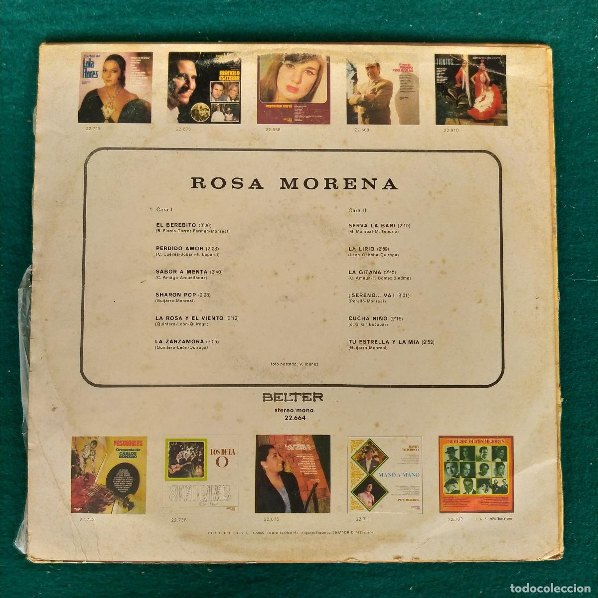 Discos de vinilo: Rosa Morena &ndash; Rosa Morena - Foto 2