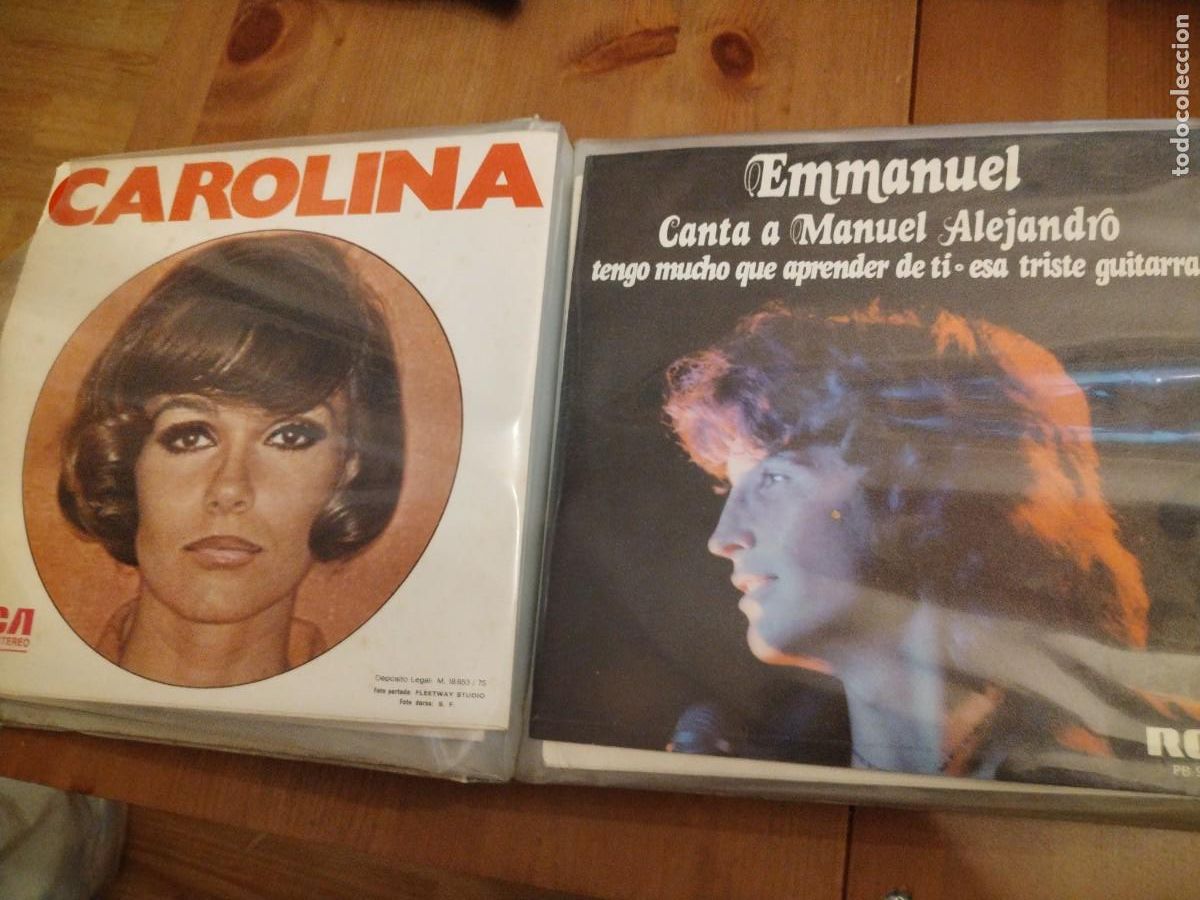 Discos de vinilo: Lote 23 singles varios con estuche - Foto 4