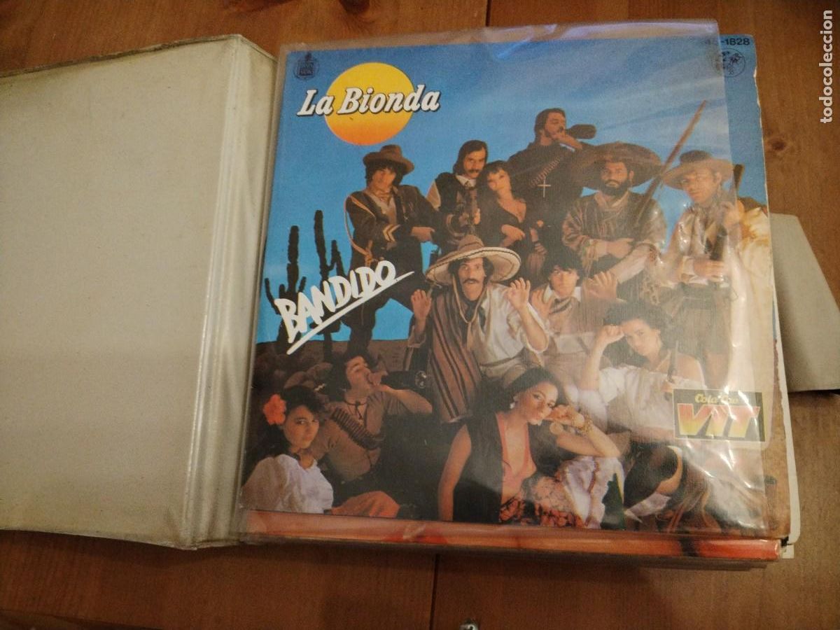 Discos de vinilo: Lote 24 singles con estuche - Foto 2
