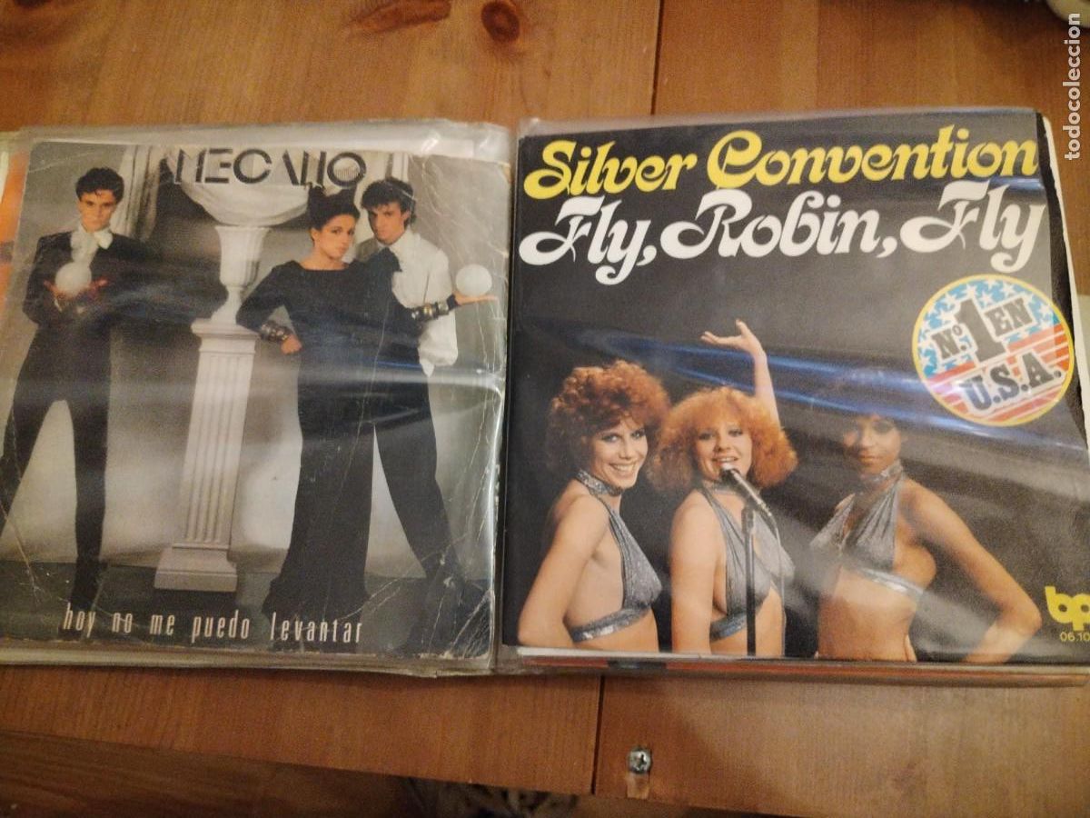 Discos de vinilo: Lote 24 singles con estuche - Foto 4