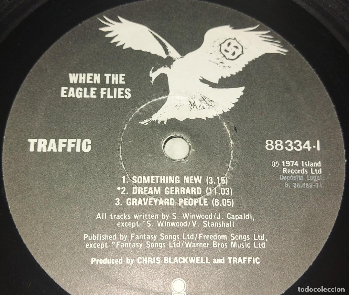 Discos de vinilo: 2 LP TRAFFIC WHEN THE EAGLE FLIES + JOHN BARLEYCORN ESPA&Ntilde;A - Foto 5