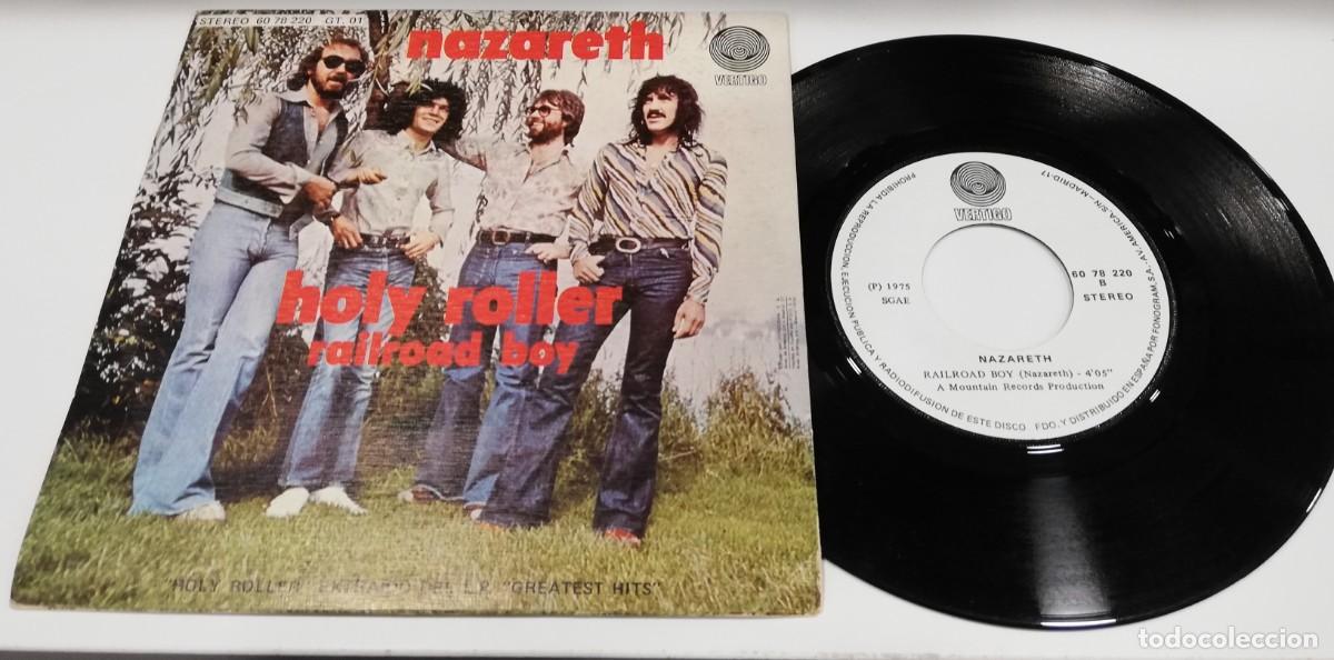 Discos de vinilo: SCO32-Nazareth - Holy Roller (7&rdquo;, Single) - Foto 2
