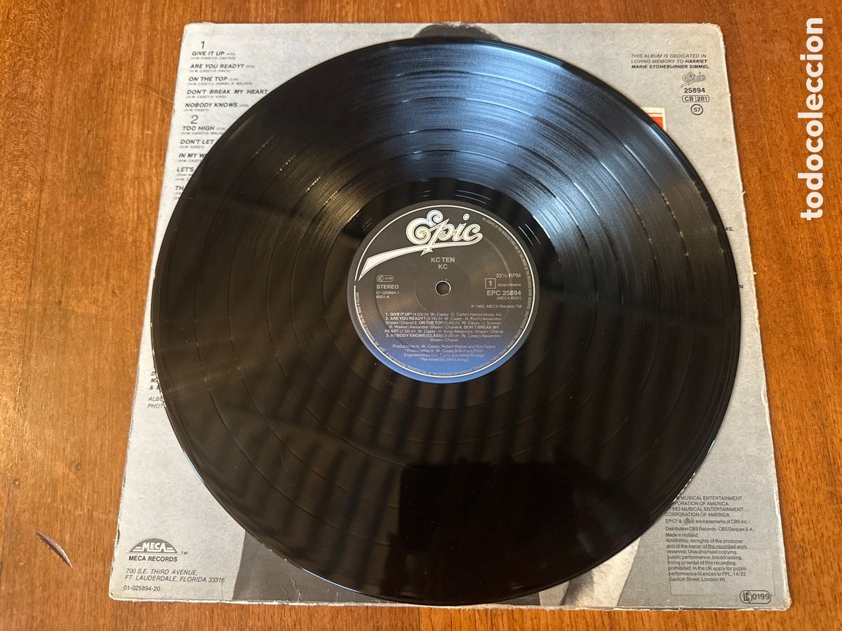 Discos de vinilo: KC TEN - LP. VINILO 1983 - Foto 4