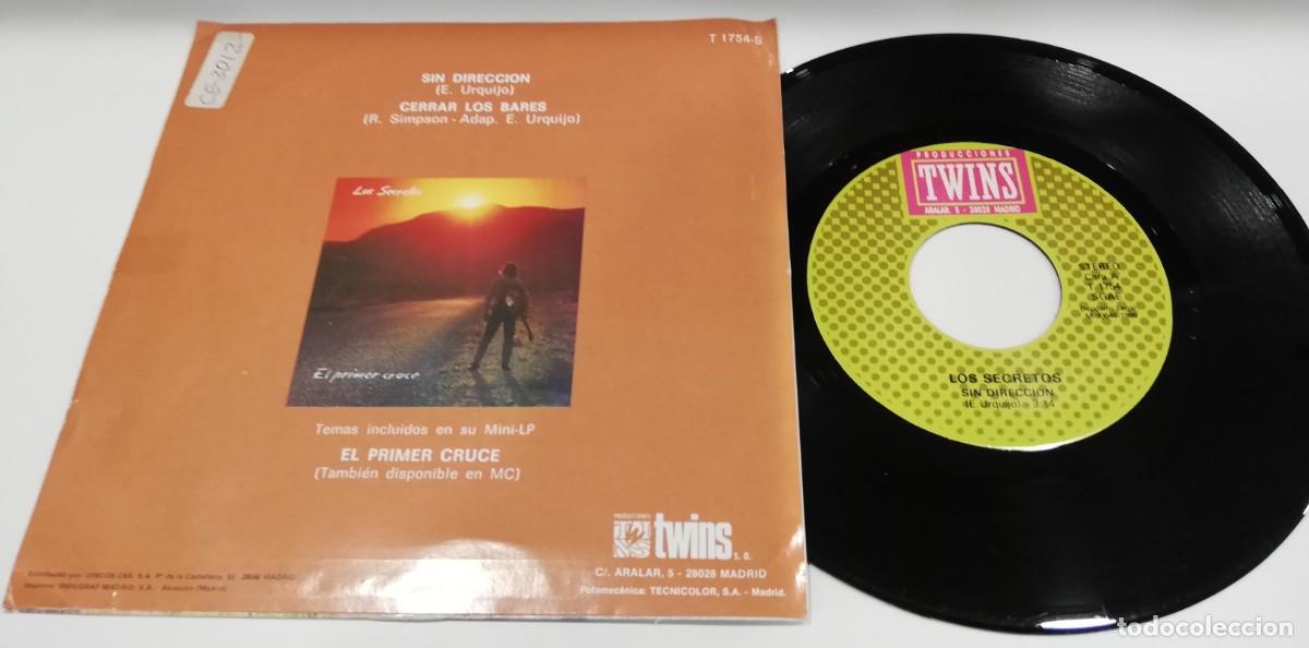 Discos de vinilo: SCO32-Los Secretos - Sin Direcci&oacute;n (7&rdquo;, Single) - Foto 2