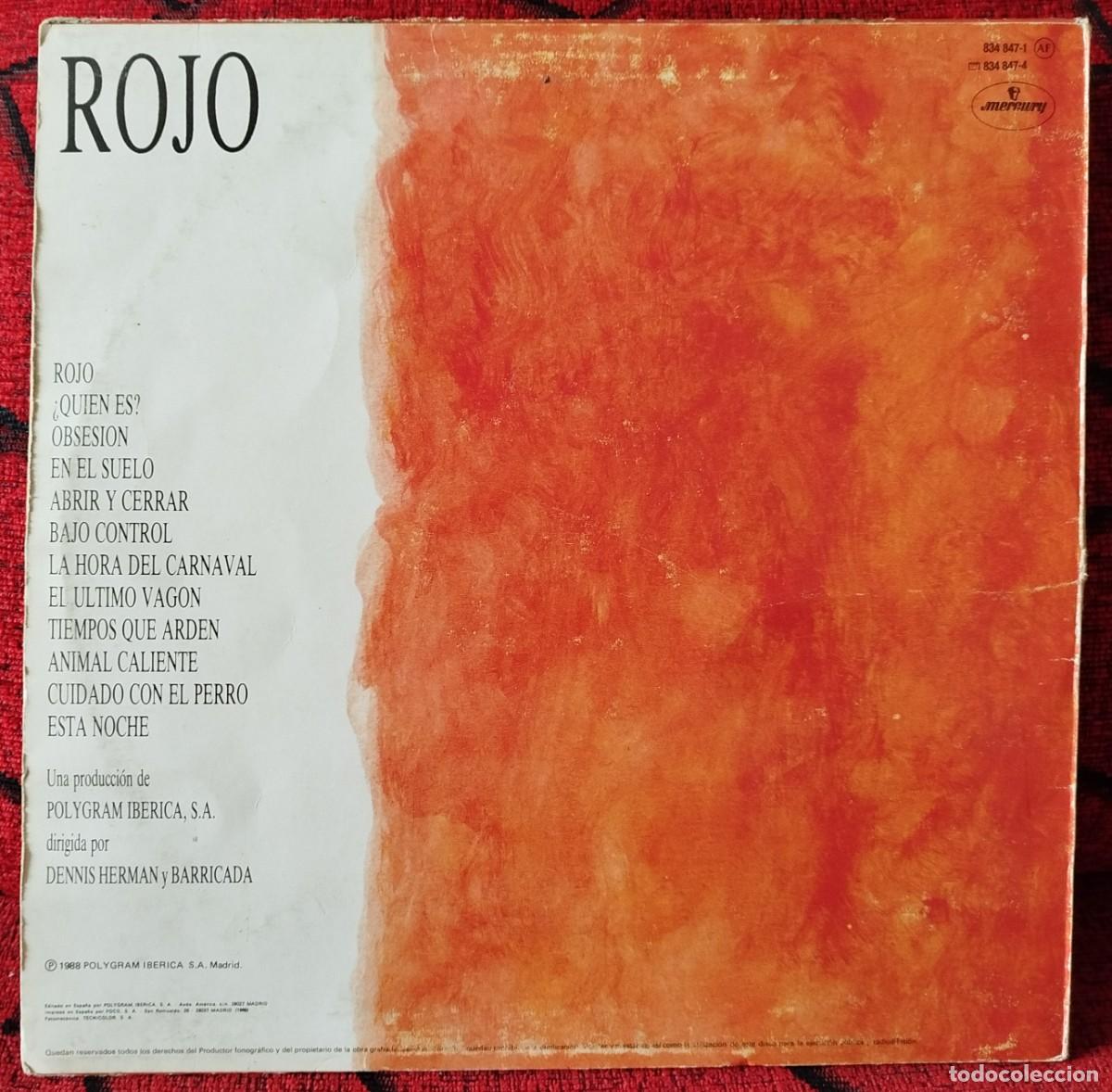 Discos de vinilo: BARRICADA ** Rojo ** VINILO LP 1988 - Foto 2