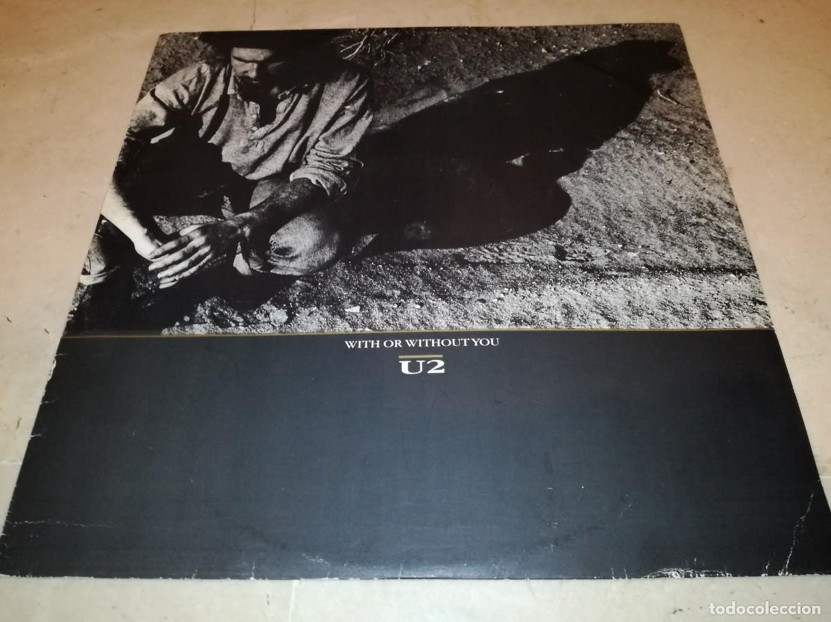 Discos de vinilo: U2-WITH OR WITHOUT YOU-ORIGINAL ESPA&Ntilde;OL 1987 - Foto 1