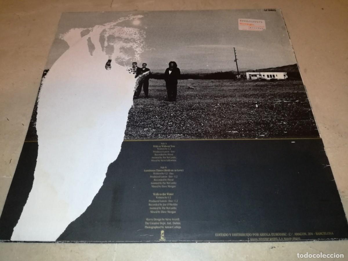 Discos de vinilo: U2-WITH OR WITHOUT YOU-ORIGINAL ESPA&Ntilde;OL 1987 - Foto 2