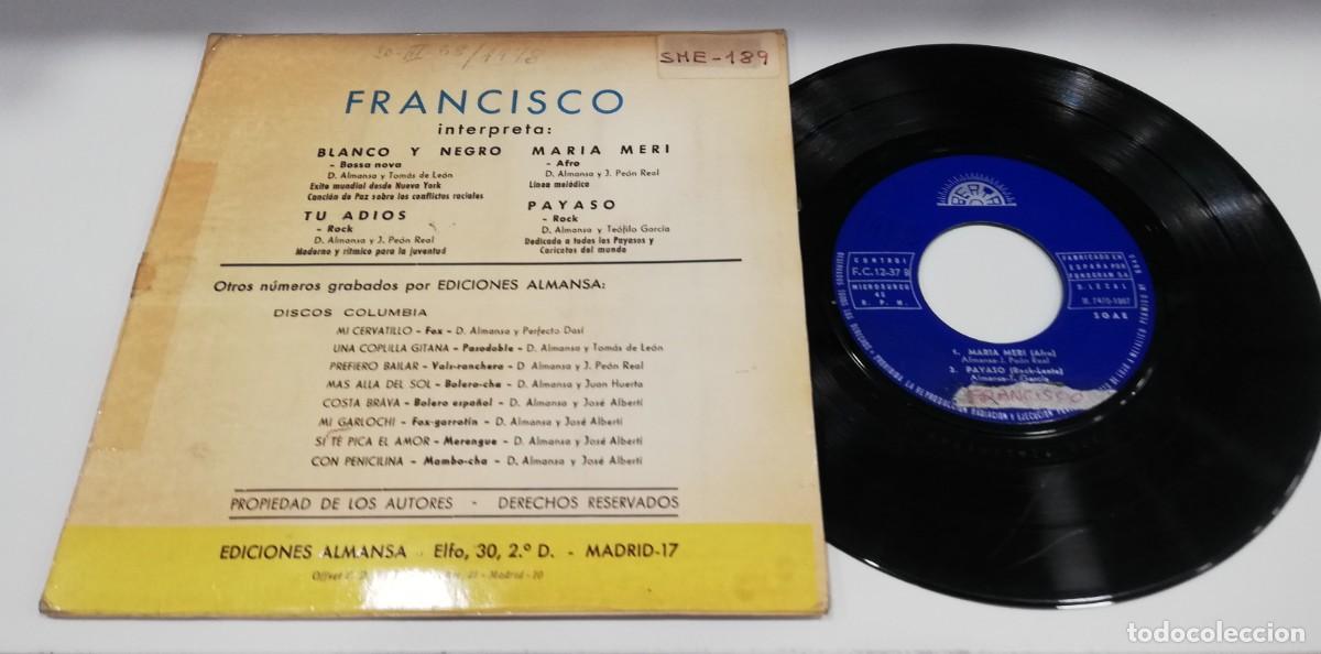 Discos de vinilo: SCO32-Francisco - Blanco Y Negro (7&rdquo;, EP) - Foto 2