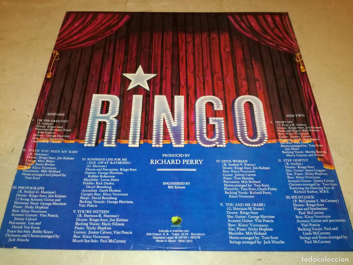 Discos de vinilo: RINGO STARR-RINGO-GATEFOLD-ORIGINAL ESPA&Ntilde;OL 1973 - Foto 2