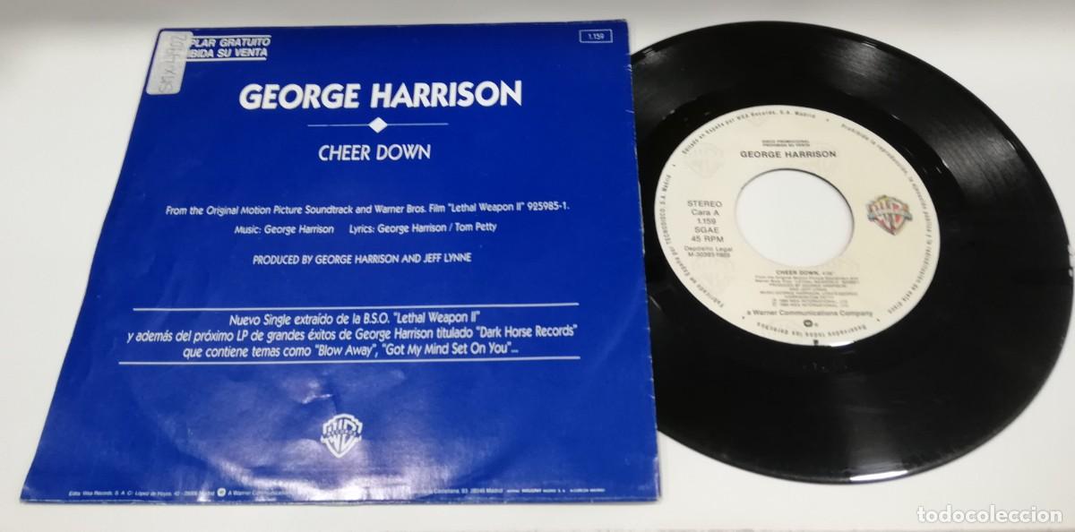 Discos de vinilo: SCO32-George Harrison - Cheer Down (7&rdquo;, Single, Promo) - Foto 2