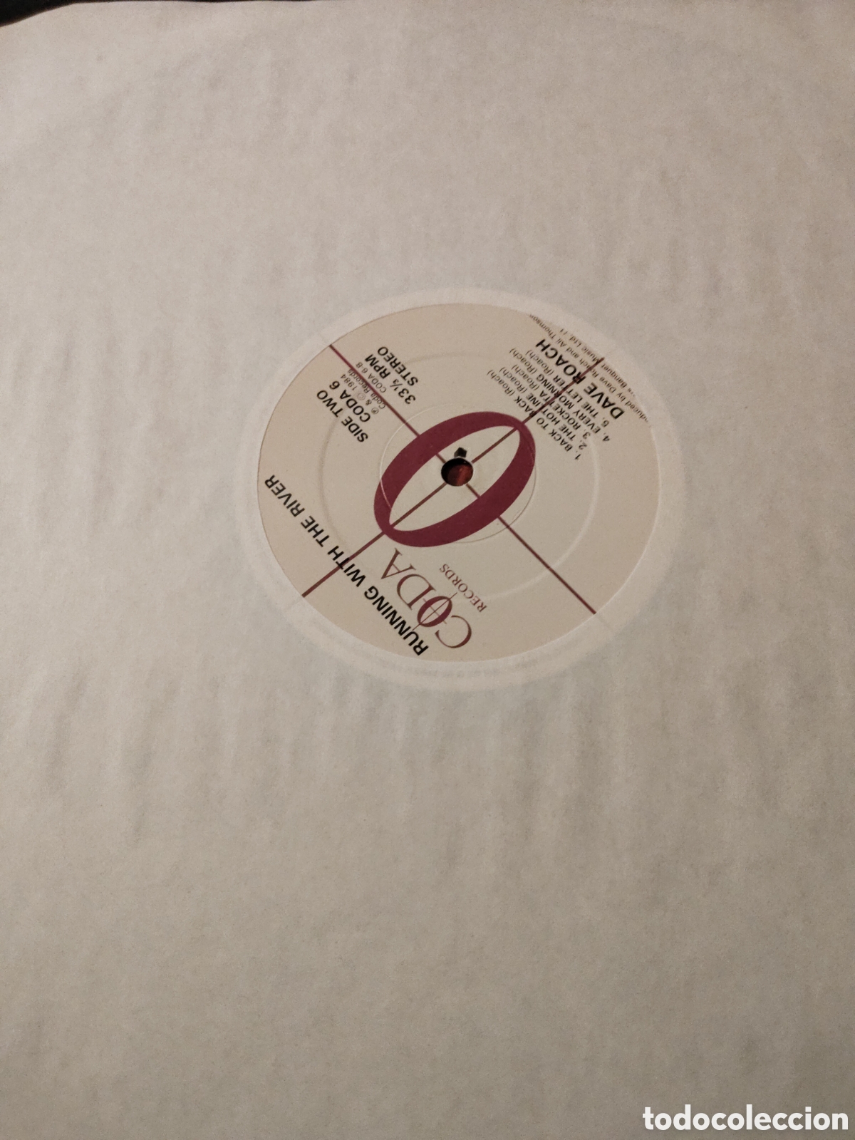Discos de vinilo: David Roach&nbsp;&ndash;&nbsp;Running With The River Vinilo LP 1984 - Foto 3
