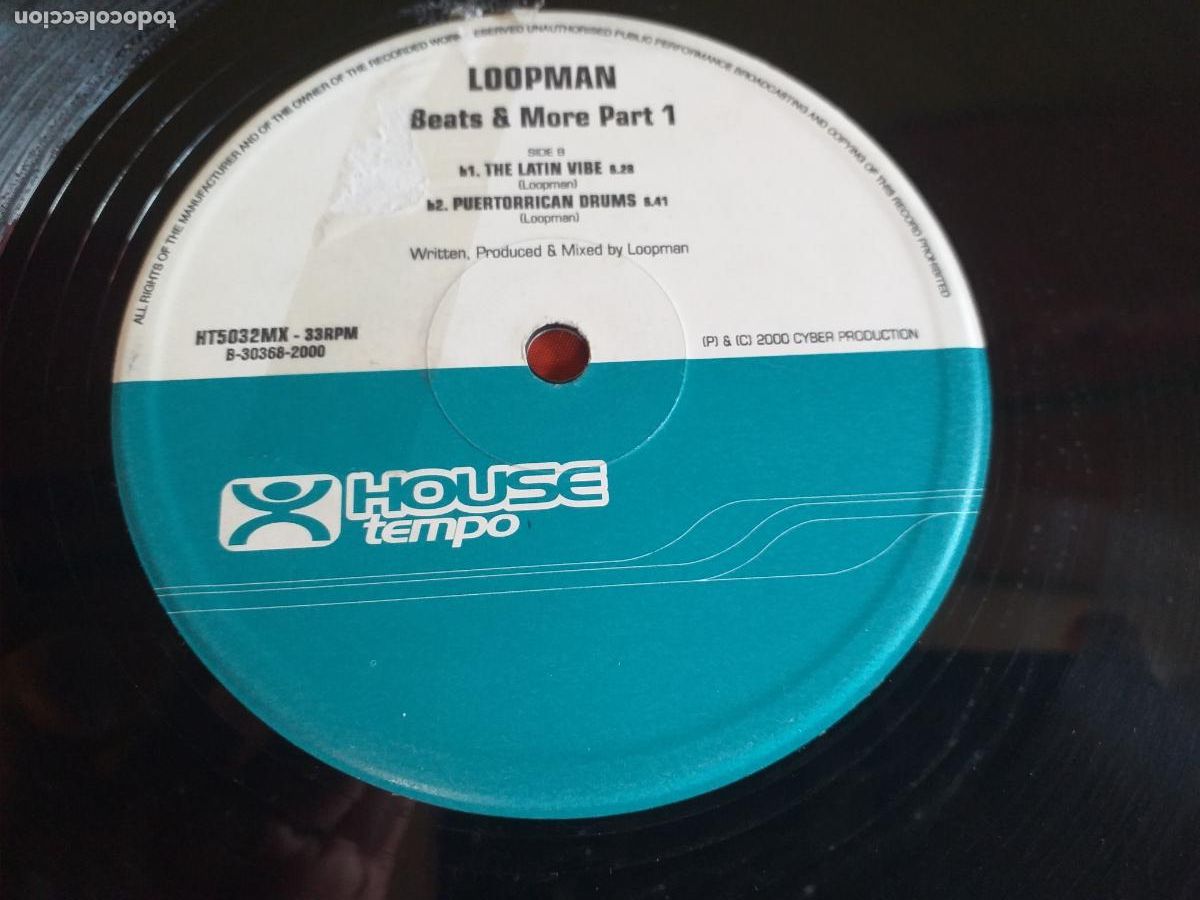 Discos de vinilo: LOOPMAN-RV-33 RPM-BEATS & MORE PART 1-2000 - Foto 2