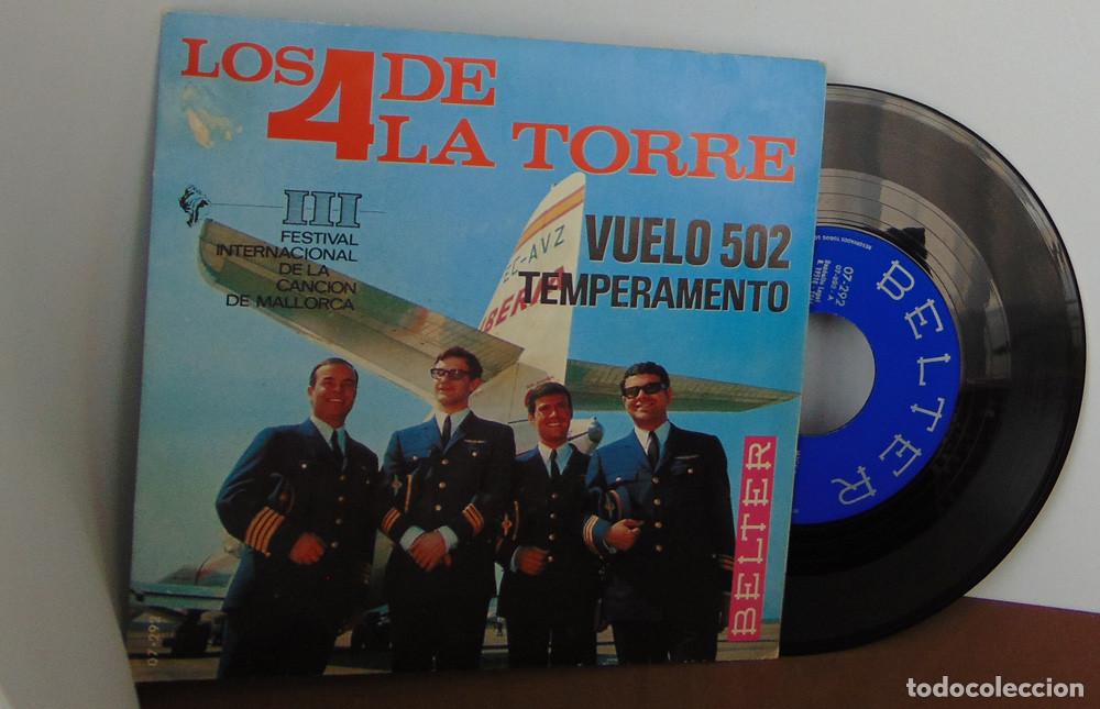Discos de vinilo: LOS 4 DE LA TORRE - VUELO 502 - SINGLE - Foto 5