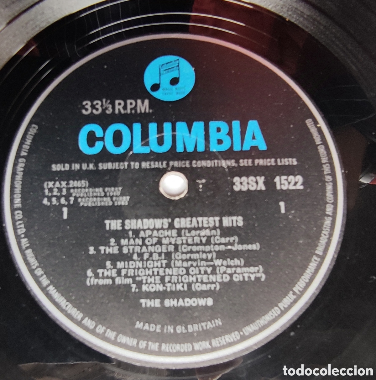 Discos de vinilo: The Shadows,- Greatest Hits,- L.P. - Foto 5