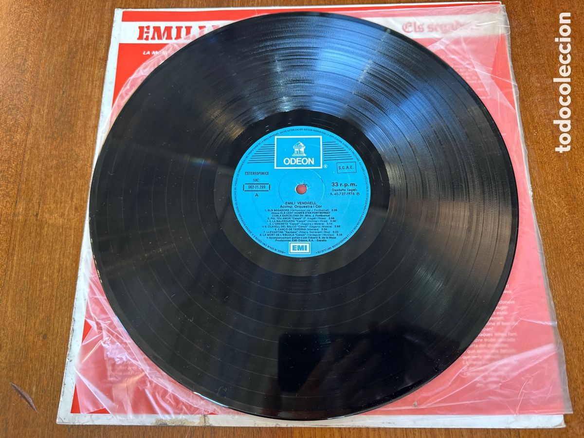 Discos de vinilo: EMILI VENDRELL. ELS SEGADORS. EMI ODEON. 1976 - Foto 6