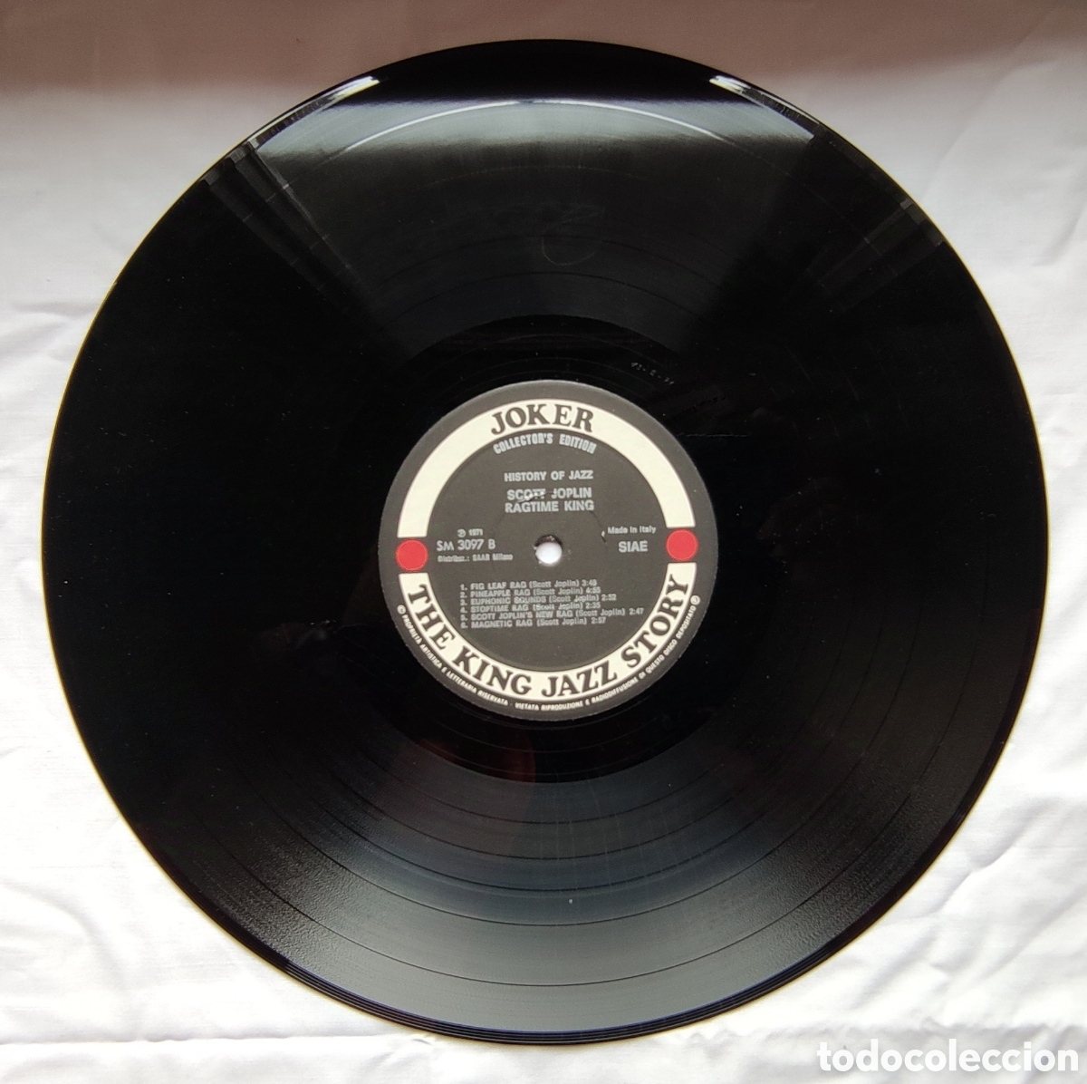 Discos de vinilo: Scott Joplin,- Ragtime King,- Italy,- lp - Foto 6