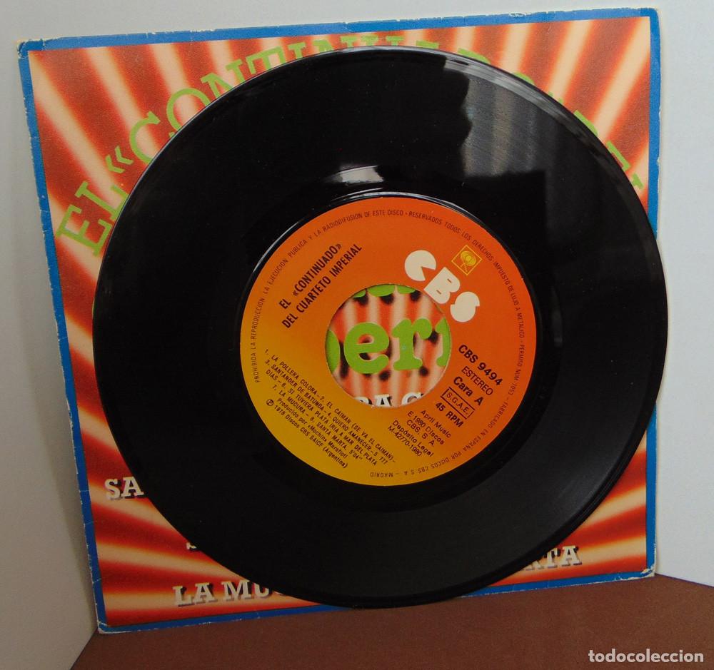 Discos de vinilo: CUARTETO IMPERIAL - EL CONTINUADO --- SINGLE 1980 - Foto 4