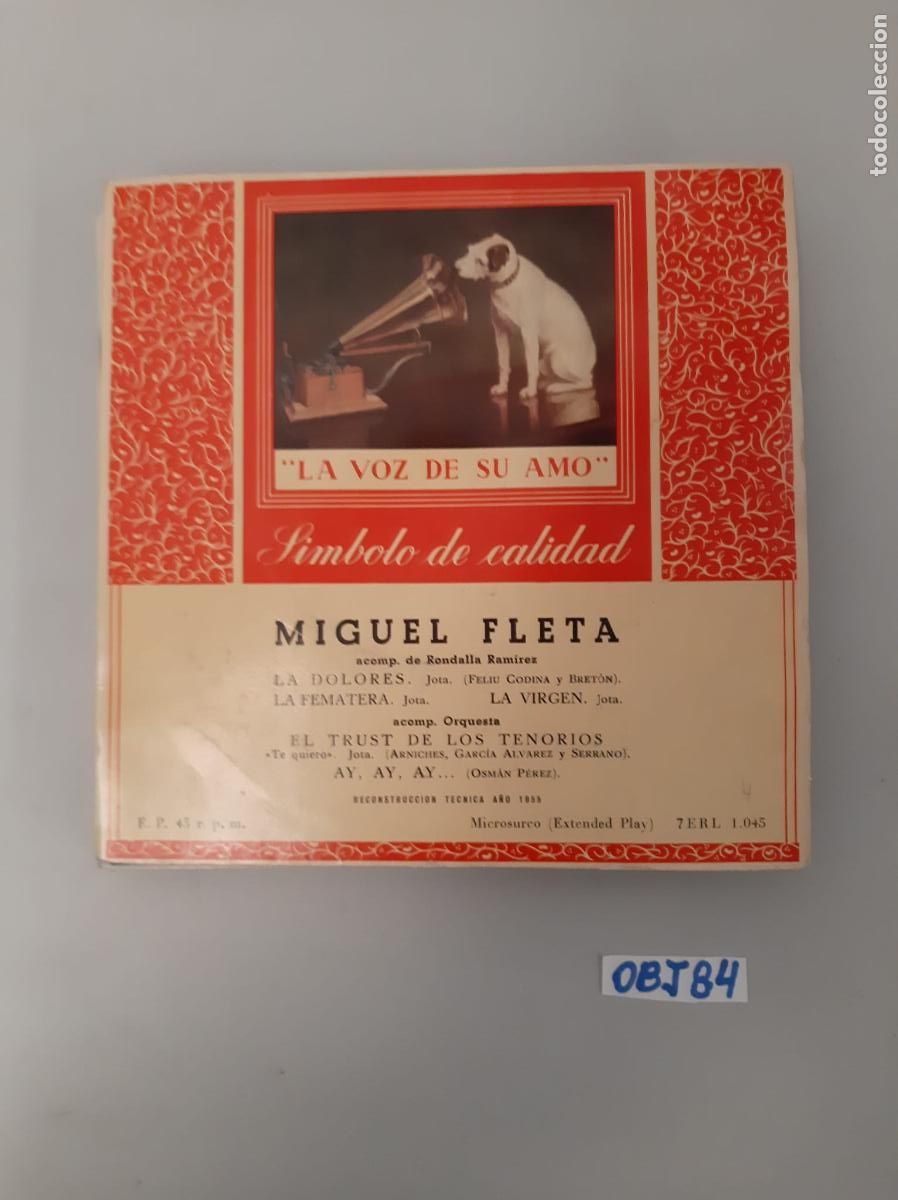 Discos de vinilo: Disco vinilo Miguel Fleta - Foto 1