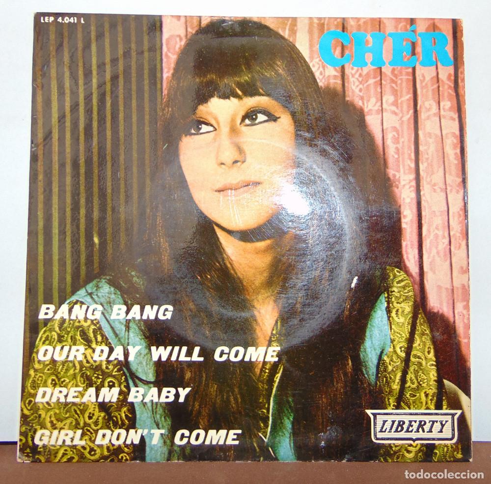 Discos de vinilo: CHER - BANG BANG + 3 - EP 1966 - Foto 2