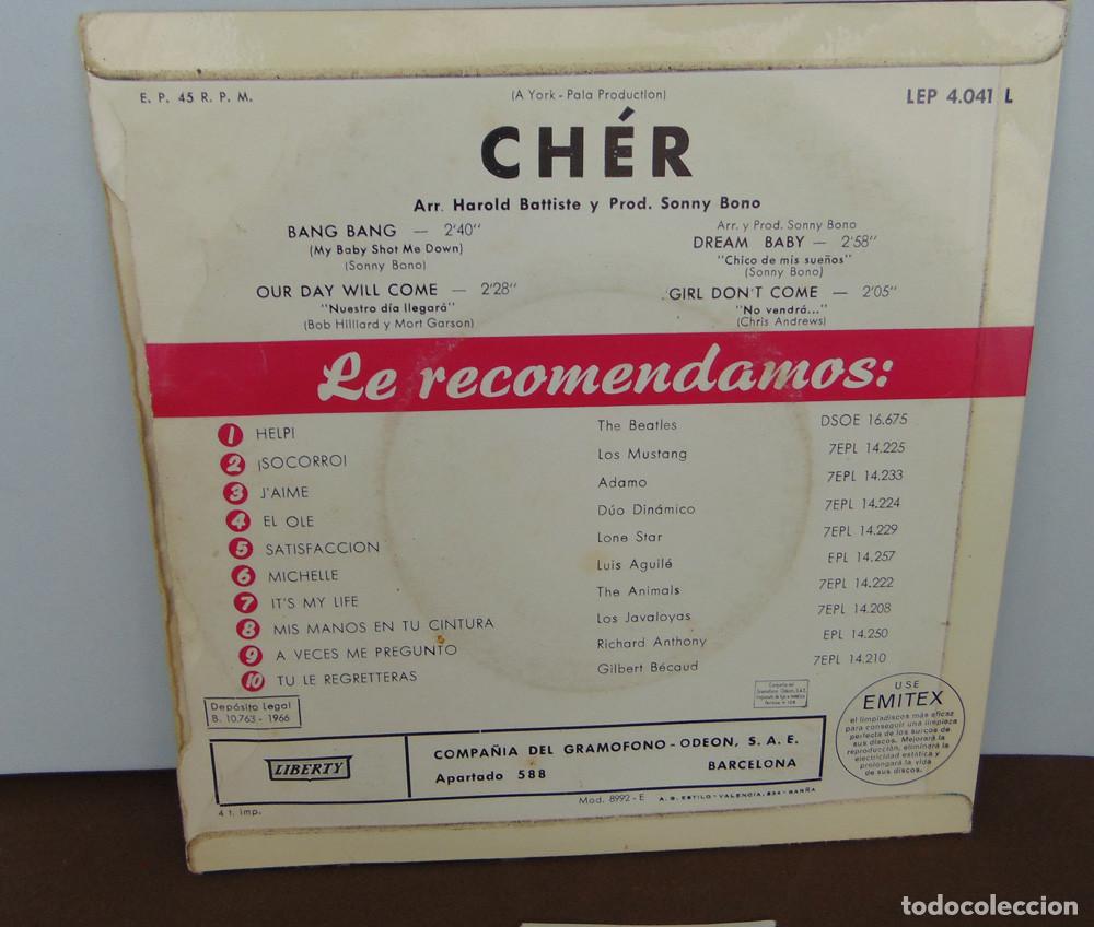 Discos de vinilo: CHER - BANG BANG - EP - Foto 3