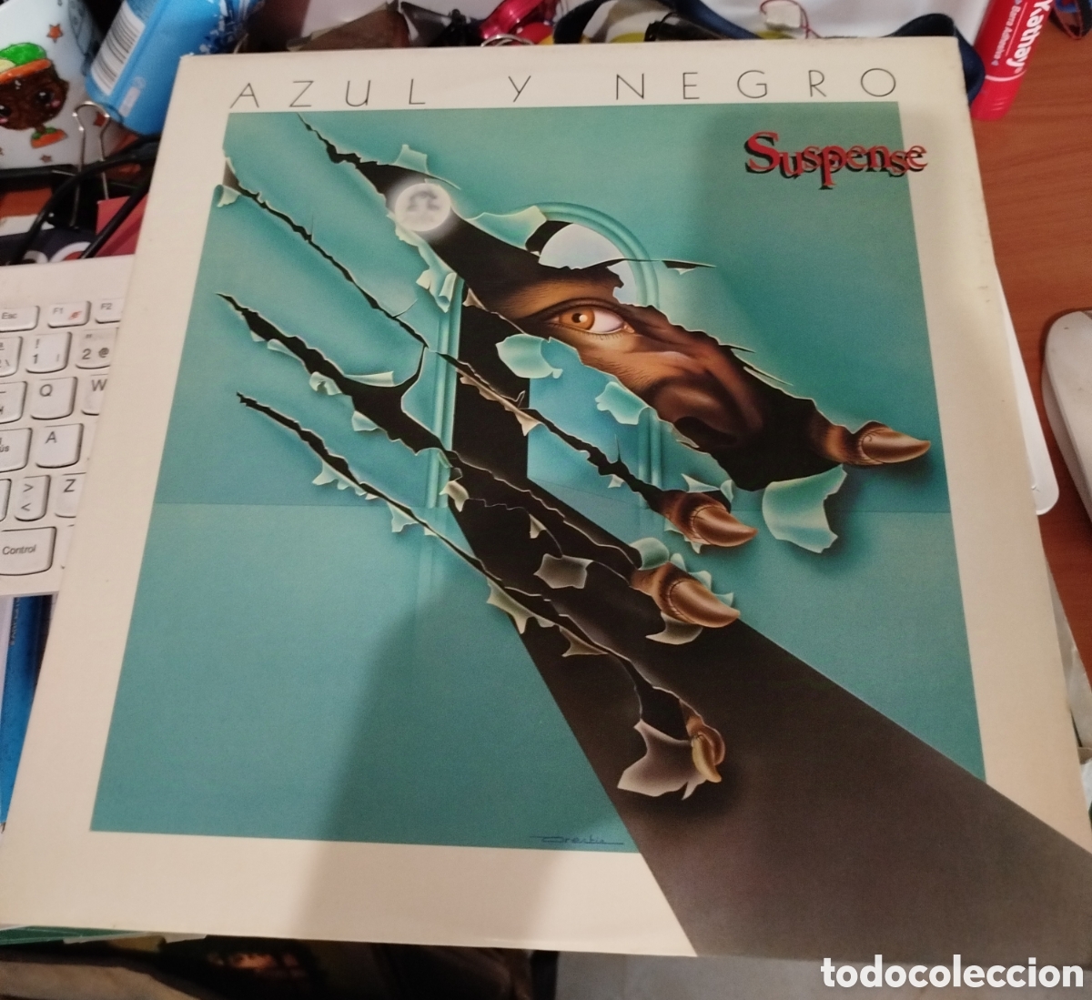 Discos de vinilo: Azul y negro - Suspense - Foto 1
