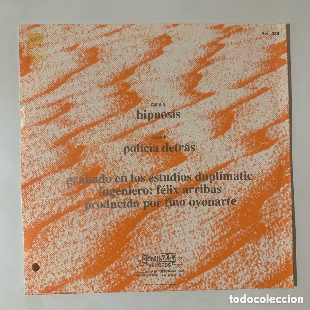 Discos de vinilo: SINGLE 7 LAGARTIJA NICK HIPNOSIS DE 1991 - Foto 2