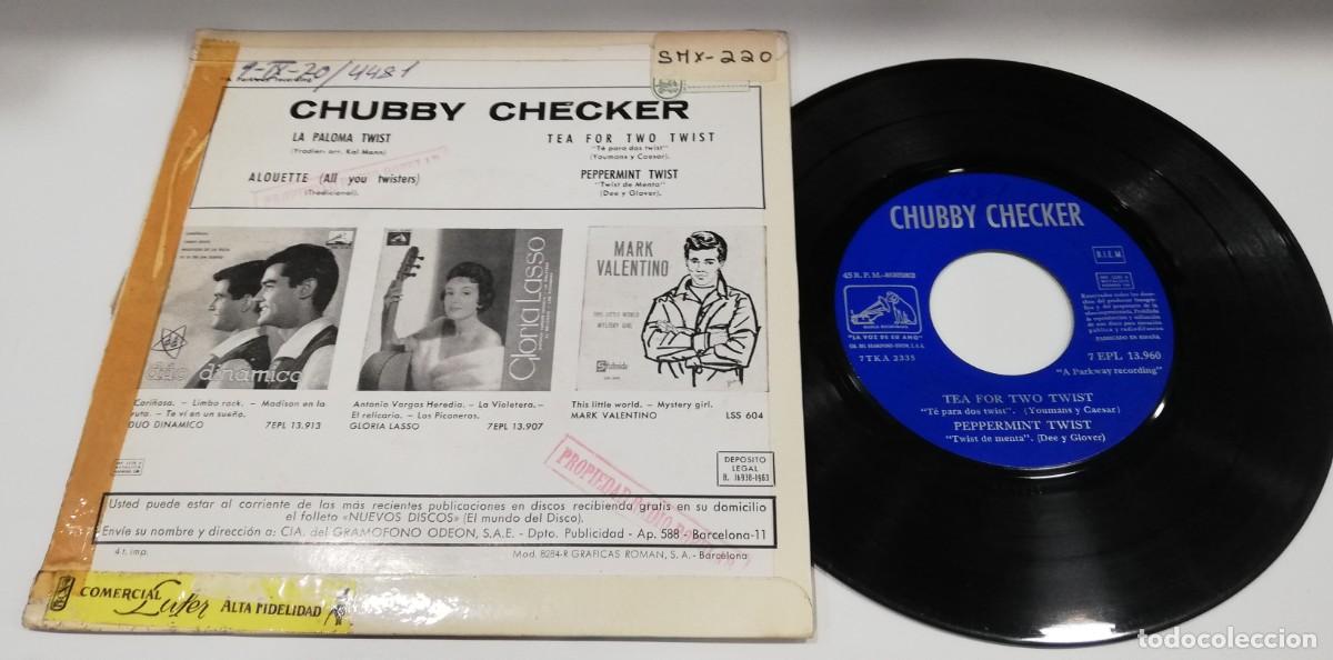 Discos de vinilo: SCO33-Chubby Checker - For Twisters Only (7&rdquo;, EP) - Foto 2