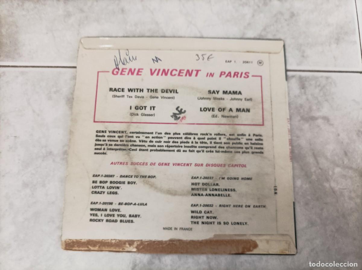 Discos de vinilo: Gene Vincent In Paris ep - Foto 2