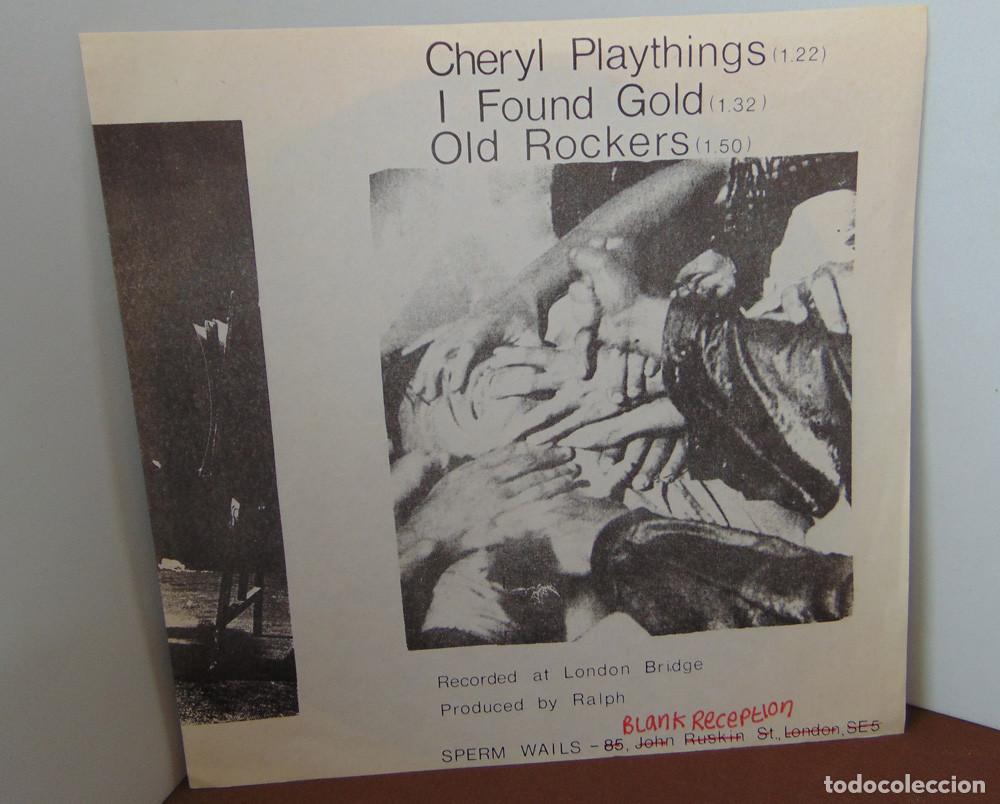 Discos de vinilo: SPERM WAILS - CHERYL PLAYTHINGS - SINGLE FLEXI - Foto 3