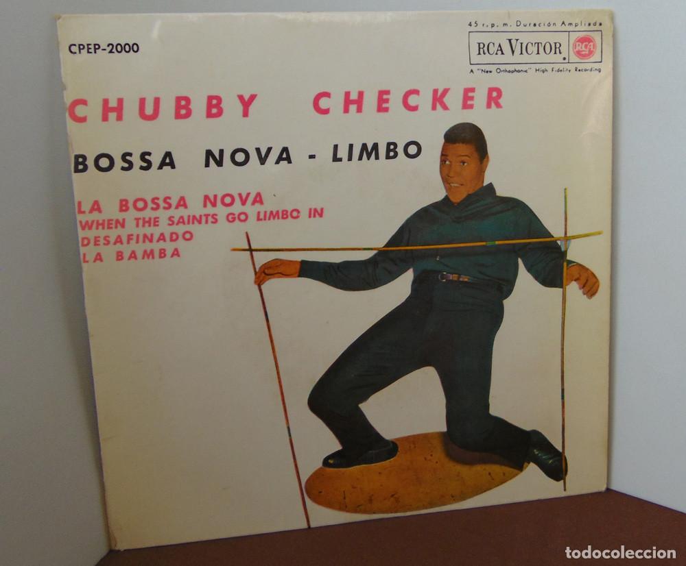 Discos de vinilo: CHUBBY CHECKER - BOSSA NOVA / LIMBO - EP RCA 1963 - Foto 2