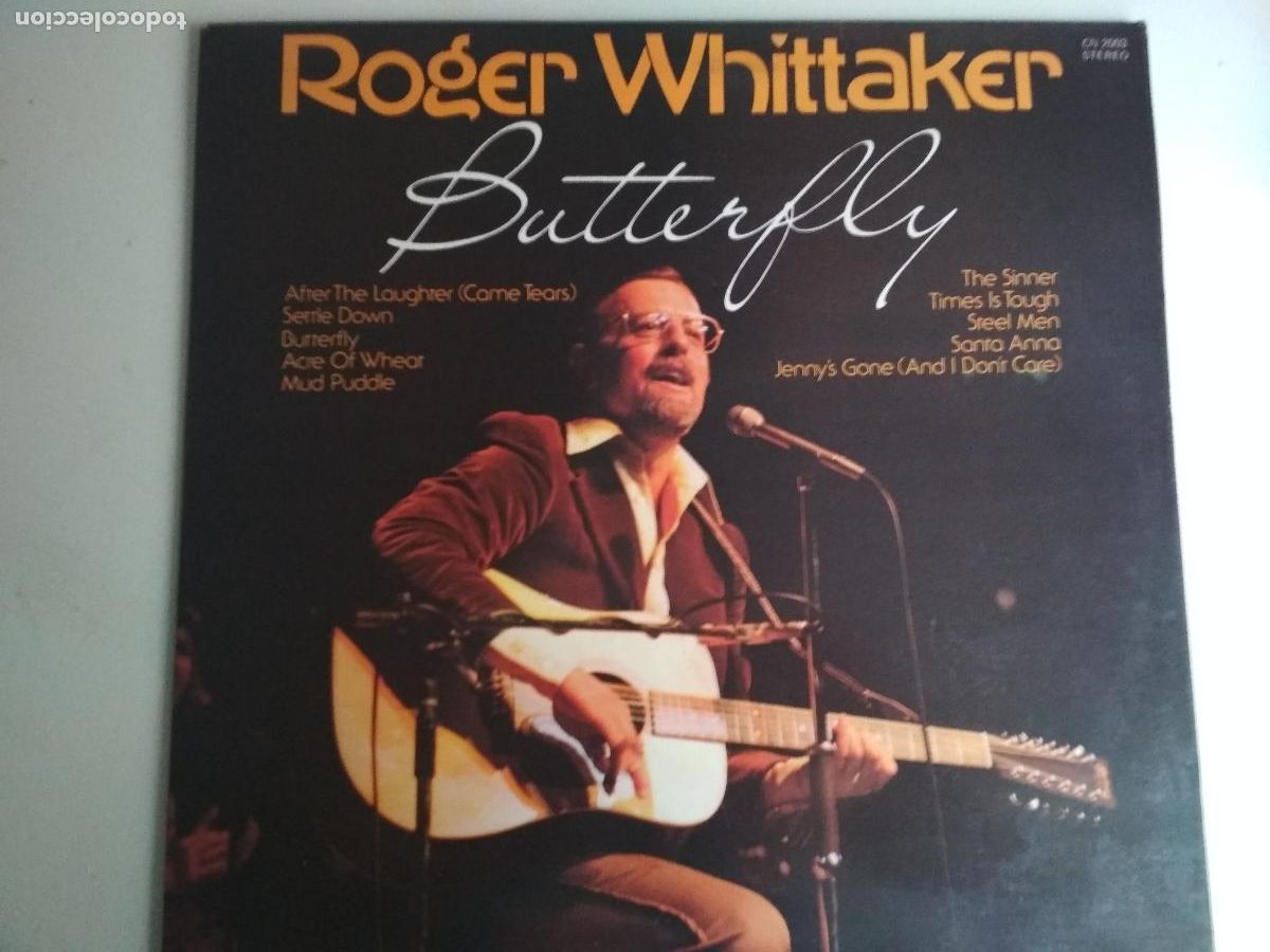 Discos de vinilo: Roger Whittaker - Butterfly ed inglesa - Foto 1