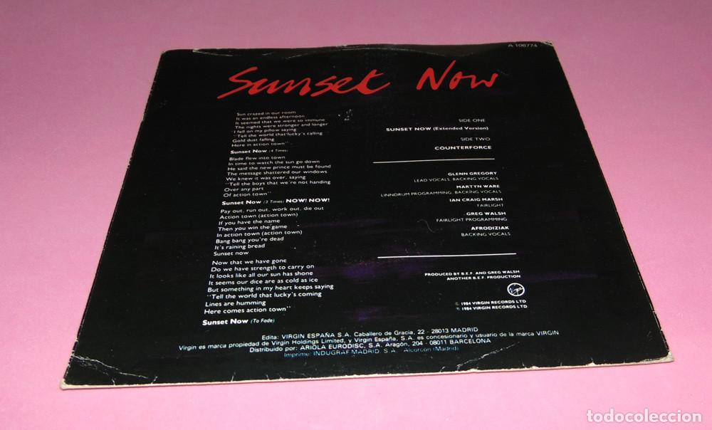 Discos de vinilo: Heaven 17 &ndash; Sunset Now - SINGLE 1984 - Foto 2