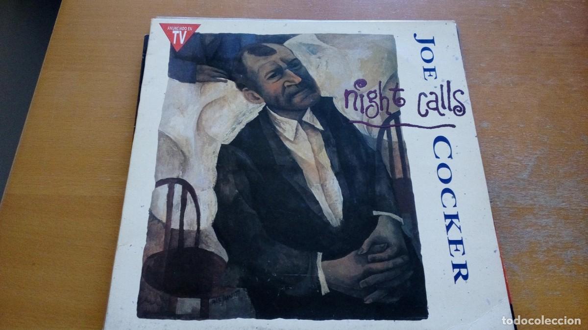 Discos de vinilo: JOE COCKER NIGHTS CALLS LP SPAIN - Foto 1