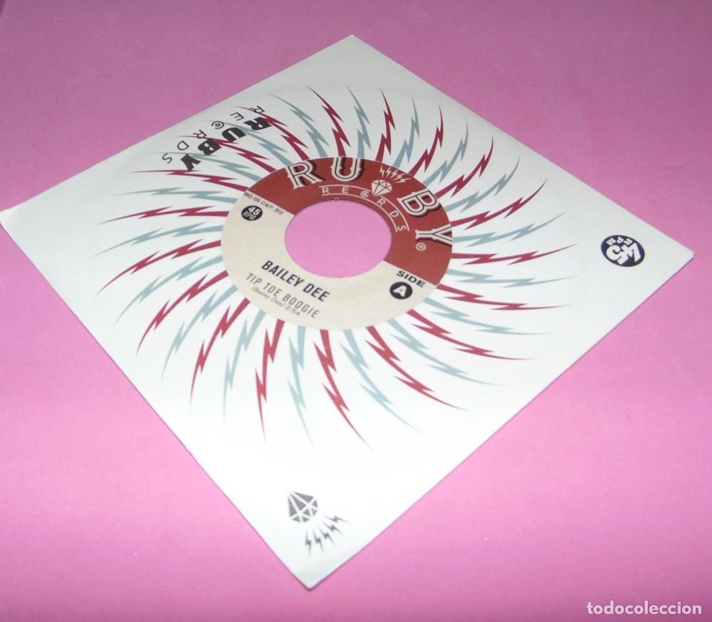 Discos de vinilo: Bailey Dee &ndash; Tip Toe Boogie / Too Long - SINGLE ROCKABILLY 2017 - Foto 2