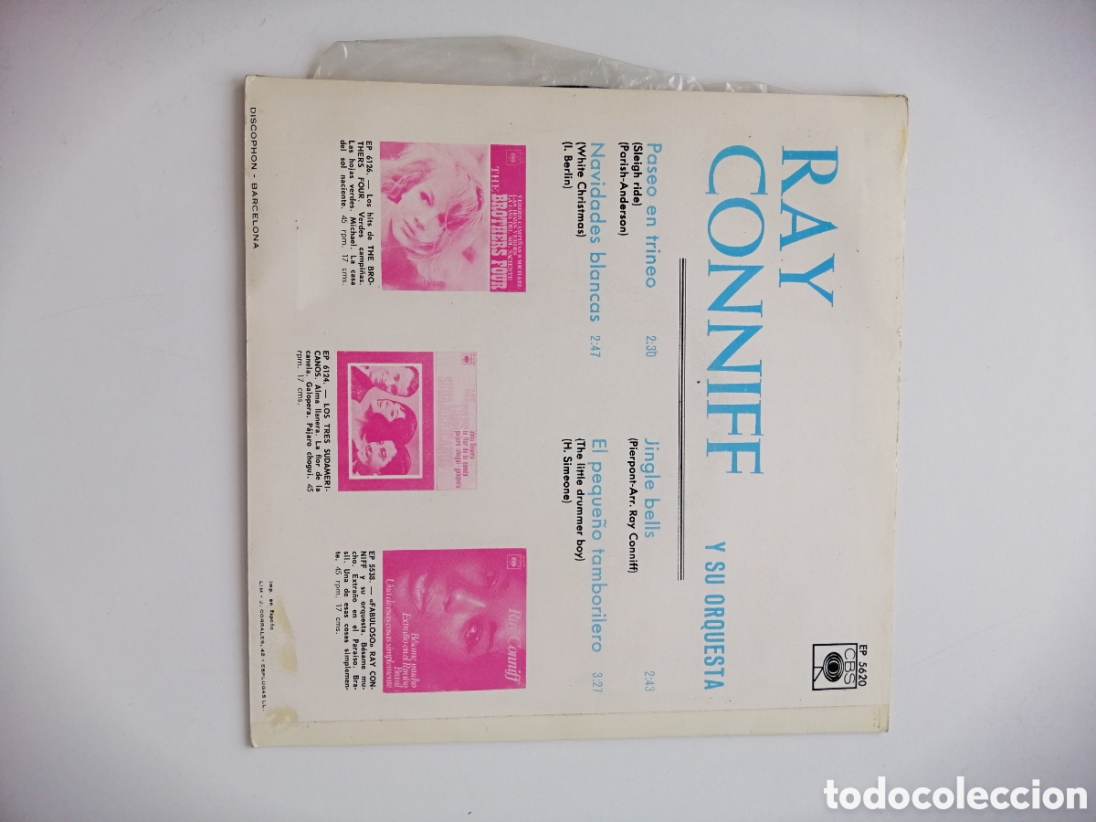 Discos de vinilo: feliz navidad con ray conniff vinilo - Foto 2