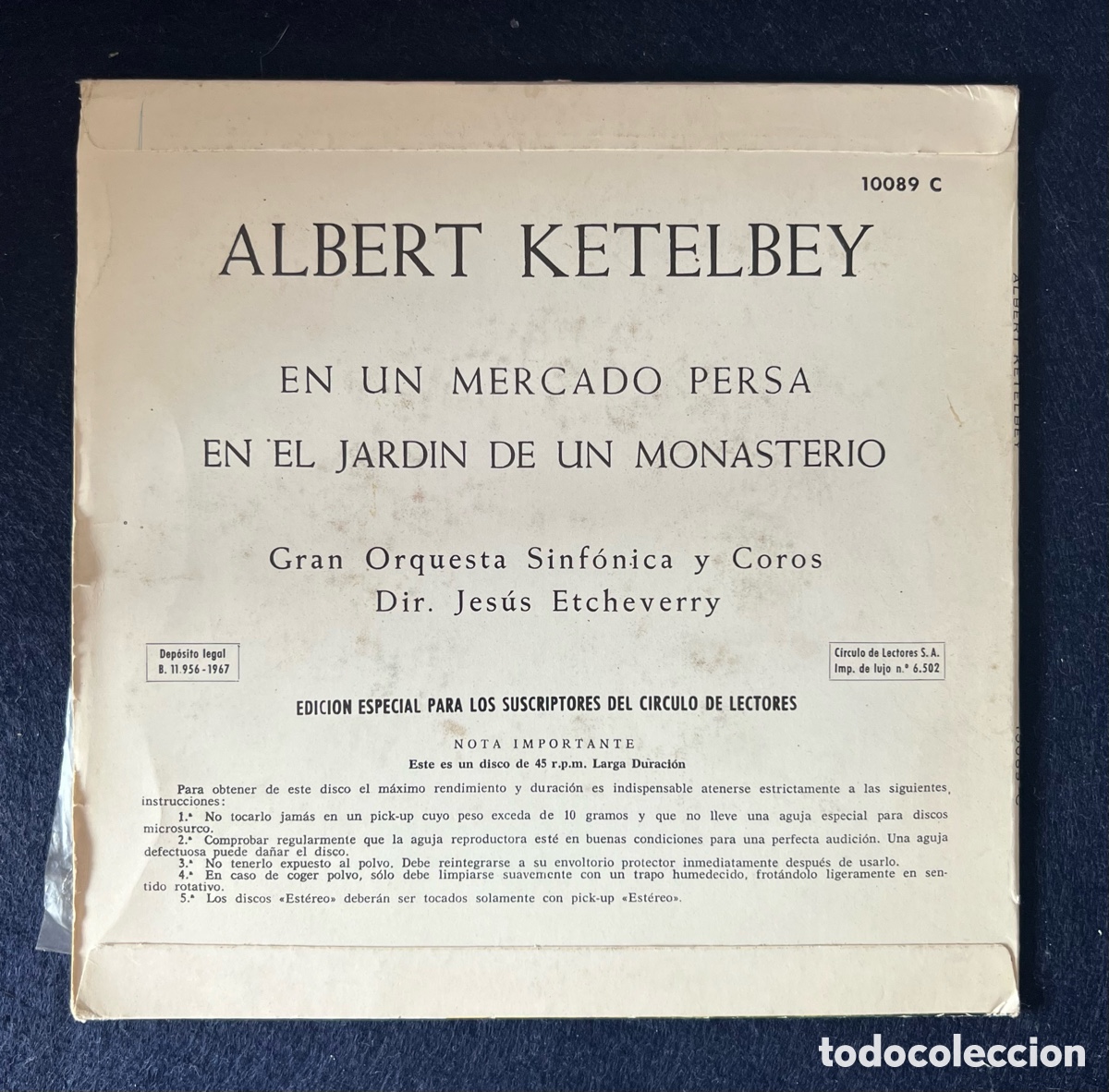 Discos de vinilo: Albert Ketelbey vinilo - Foto 2