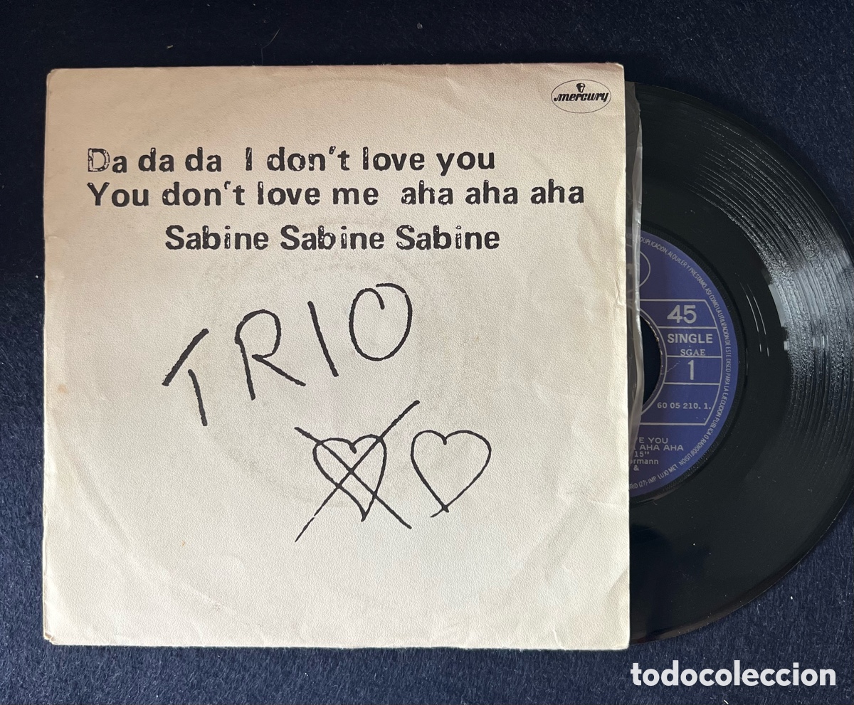 Discos de vinilo: maxi single trio. da da da. mercury 1982 spain - Foto 1