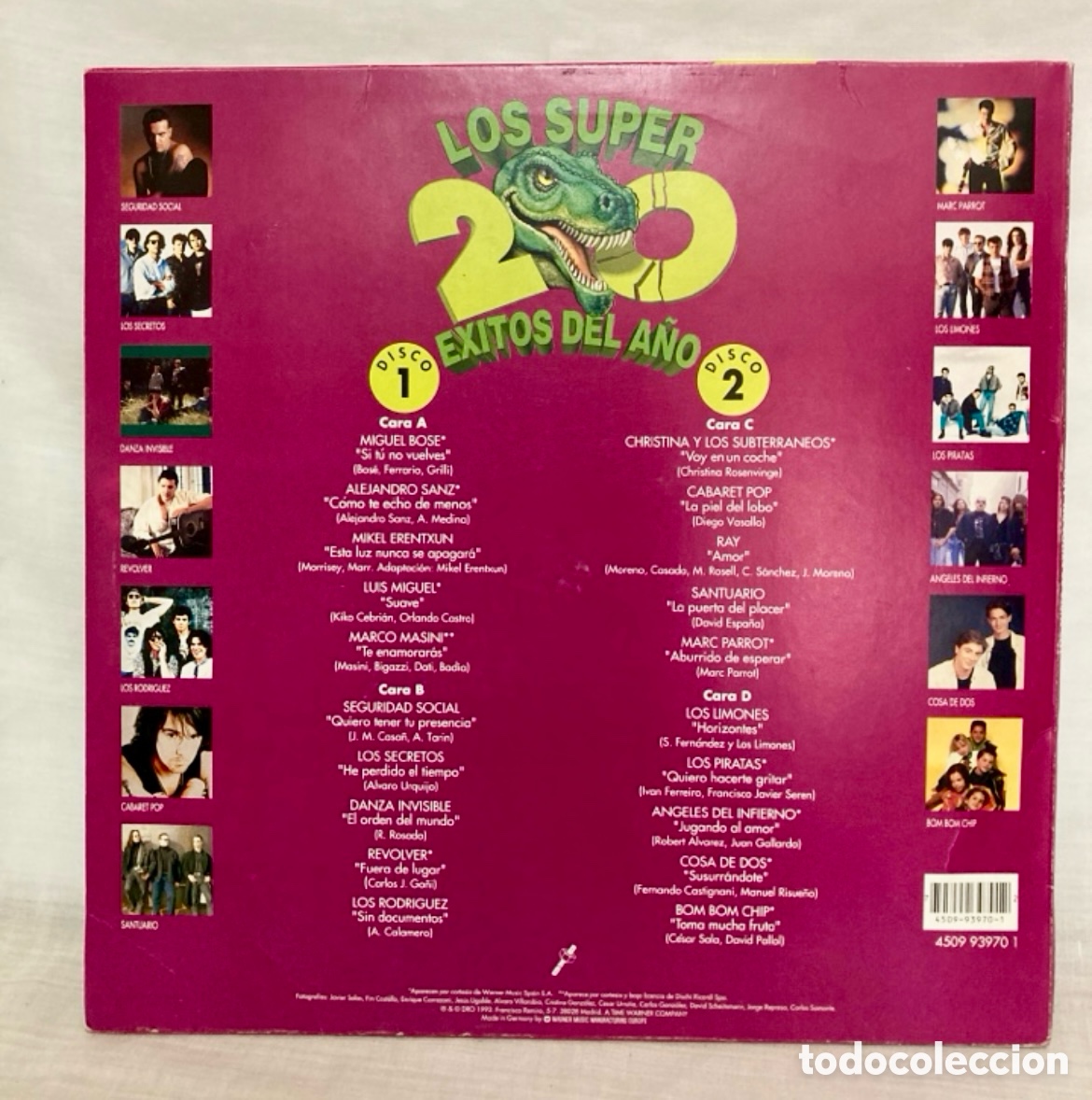 Discos de vinilo: DOBLE LP LOS SUPER 20 EXITOS DEL A&Ntilde;O - Foto 4
