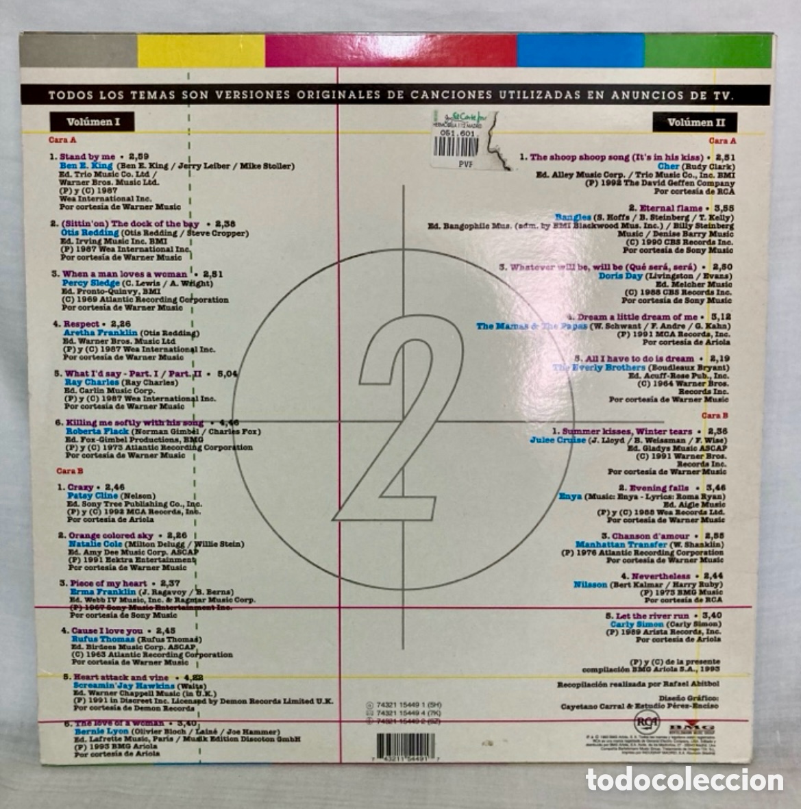 Discos de vinilo: LOCOS POR LA TELE 2 LP - Foto 2