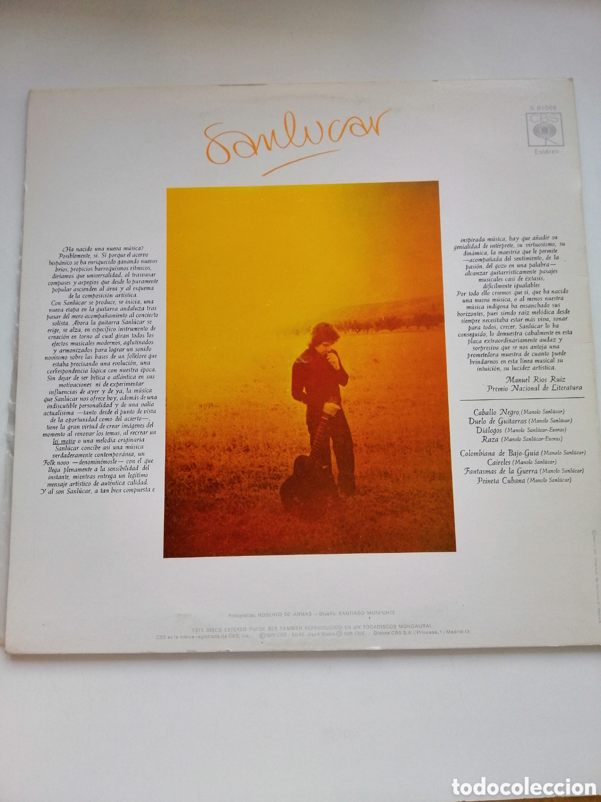 Discos de vinilo: Manolo Sanl&uacute;car vinilo - Foto 2