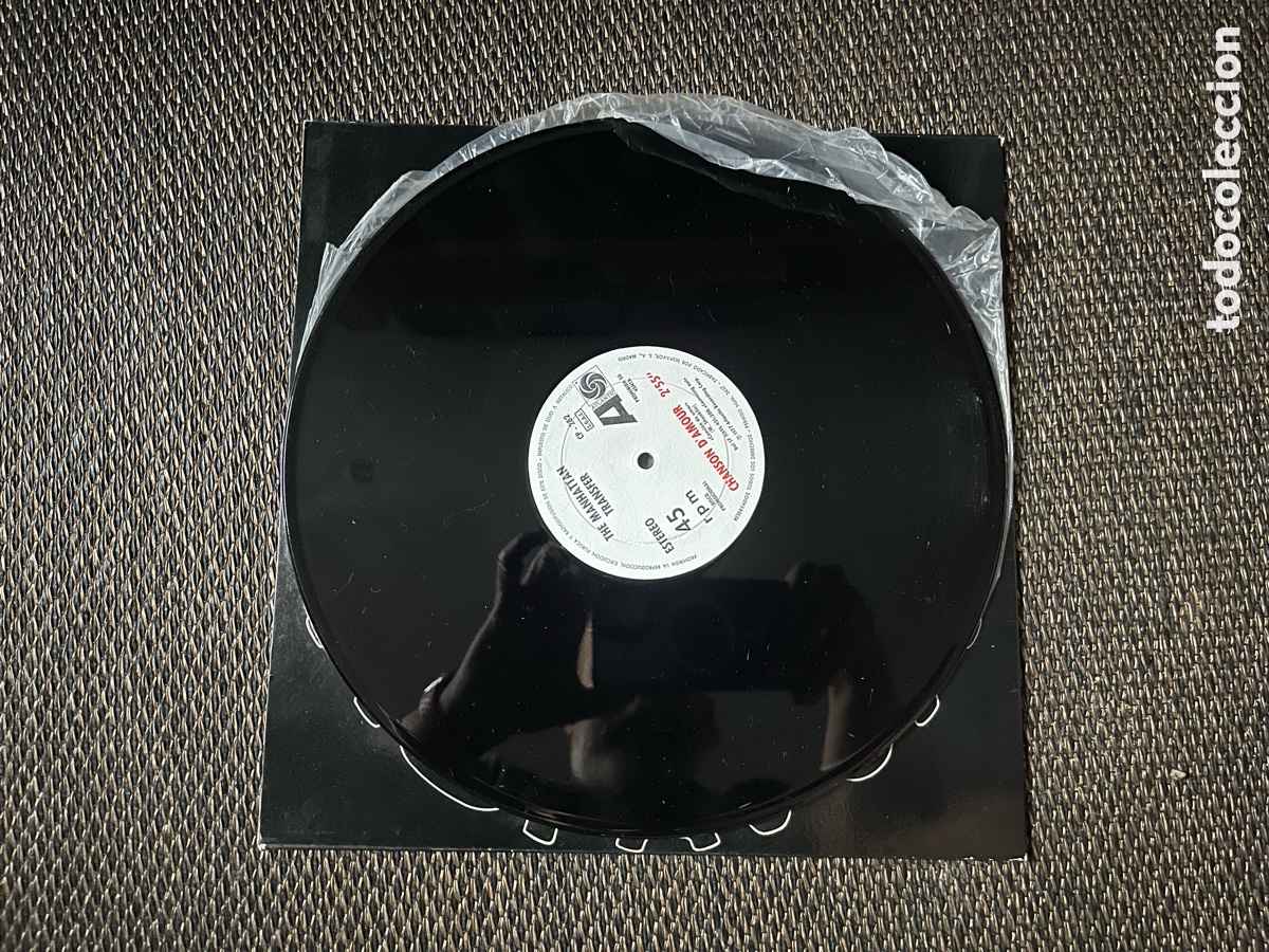 Discos de vinilo: The Manhattan Transfer Cuentame/Chanson d amour - Foto 3