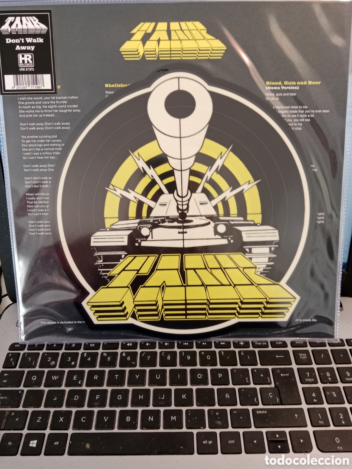 Discos de vinilo: Tank - Dont walk away (Shaped picture disc) - Foto 1