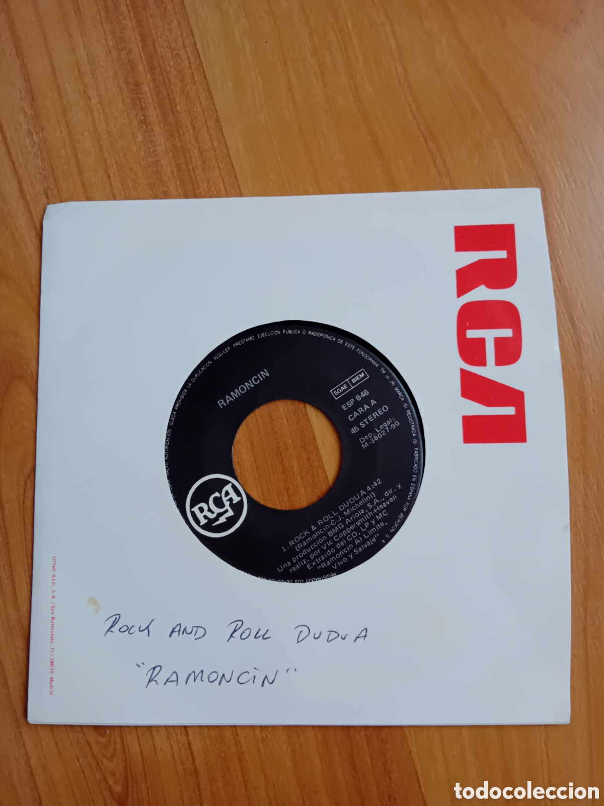 Discos de vinilo: RAMOCIN. ROCK & ROLL DUDUA. LA CITA - Foto 2