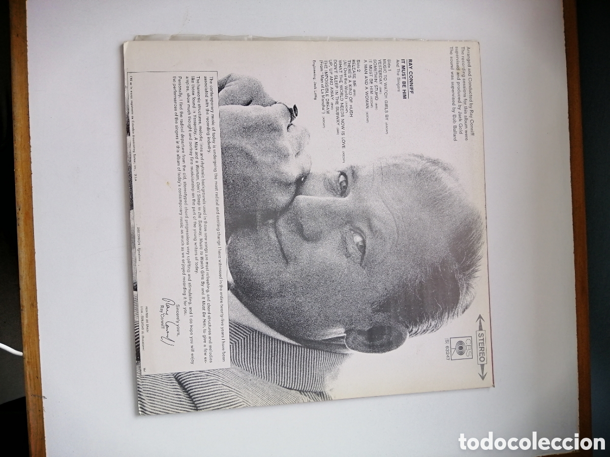 Discos de vinilo: ray conniff it must be him vinilo - Foto 2